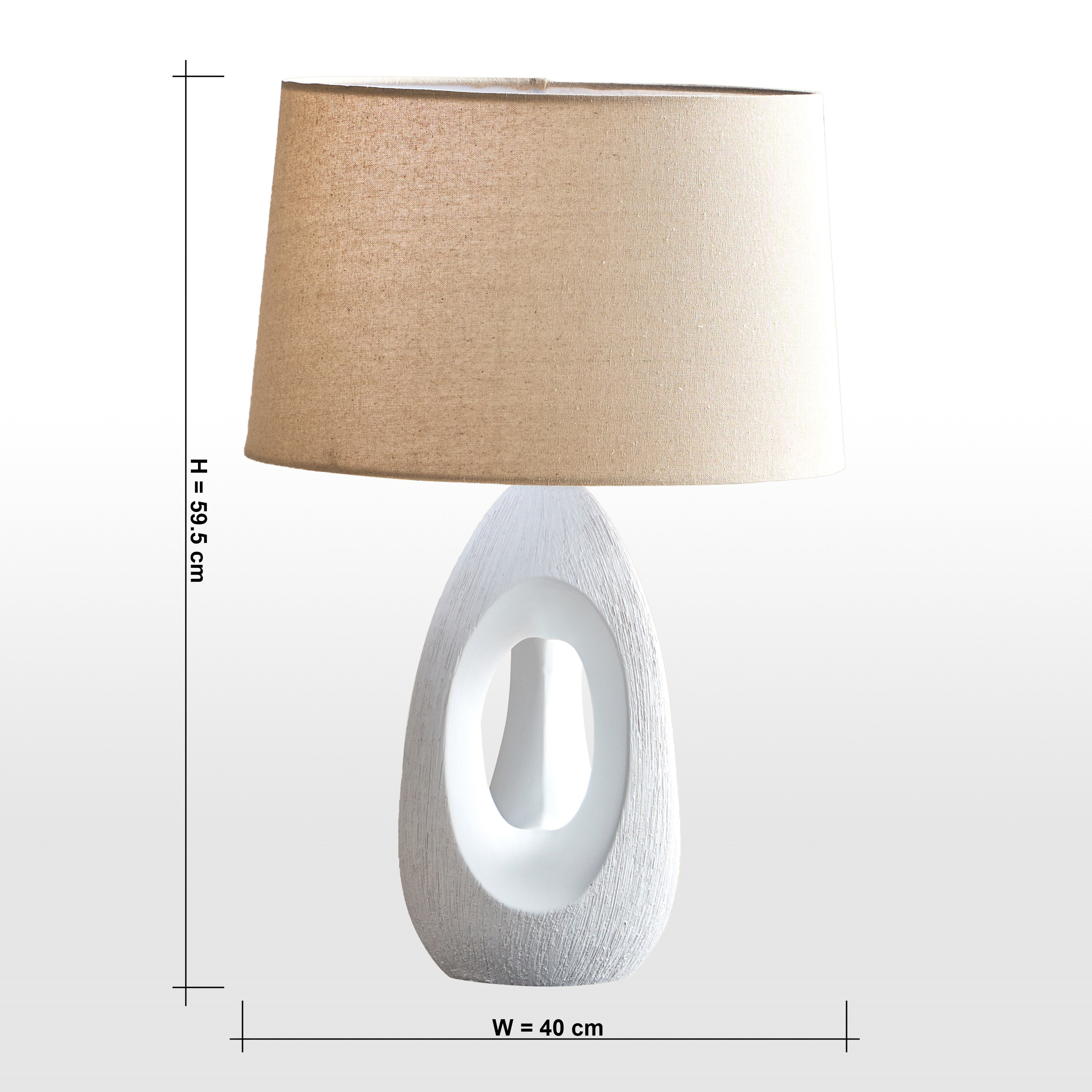 Fleur Ceramic Table Lamp - 60 cm-household-lighting-tableanddesklamps-image-7