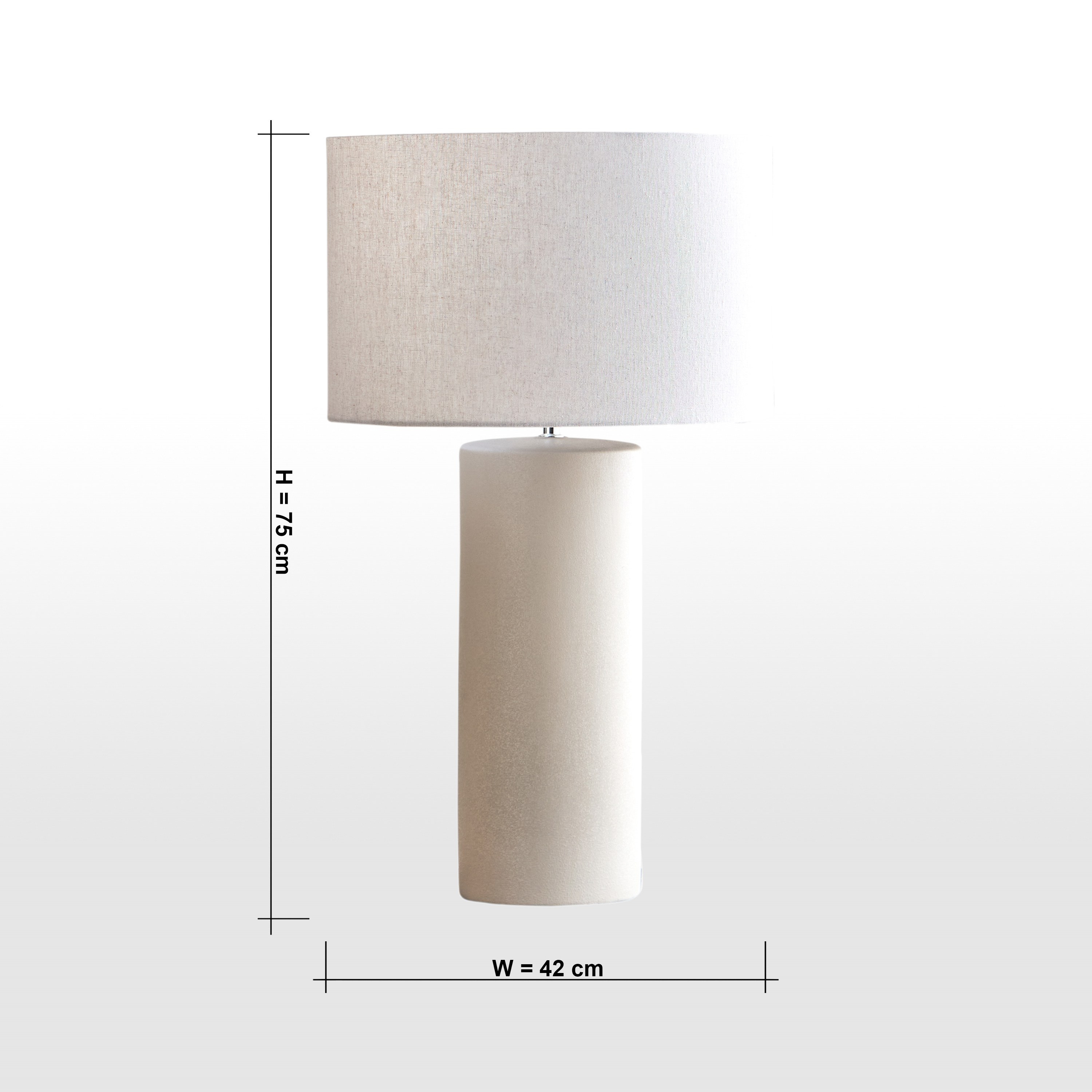 Dario Ceramic Table Lamp - 73 cm-household-lighting-tableanddesklamps-image-6