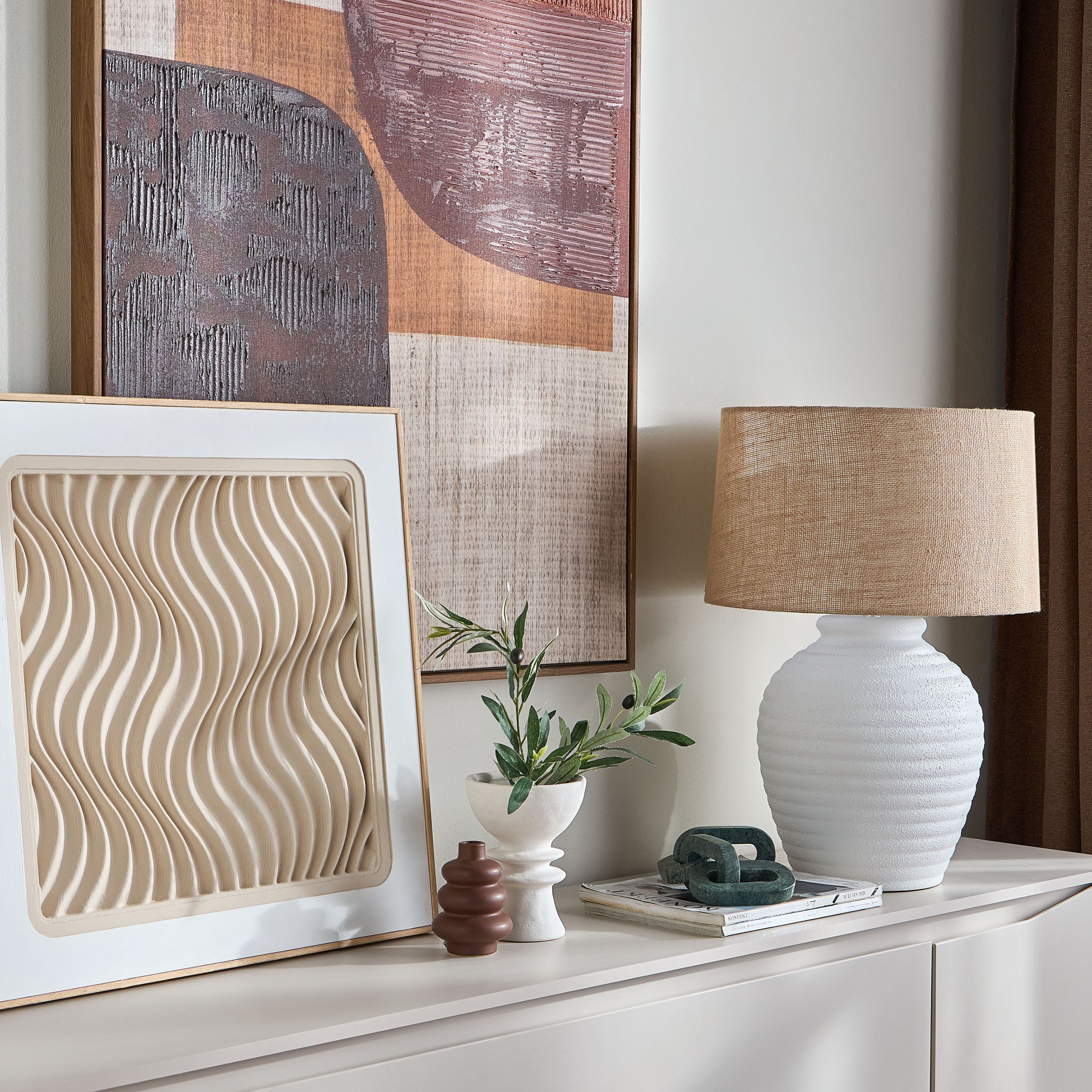 Santino Ceramic Table Lamp - 62 cm-household-lighting-tableanddesklamps-image-5
