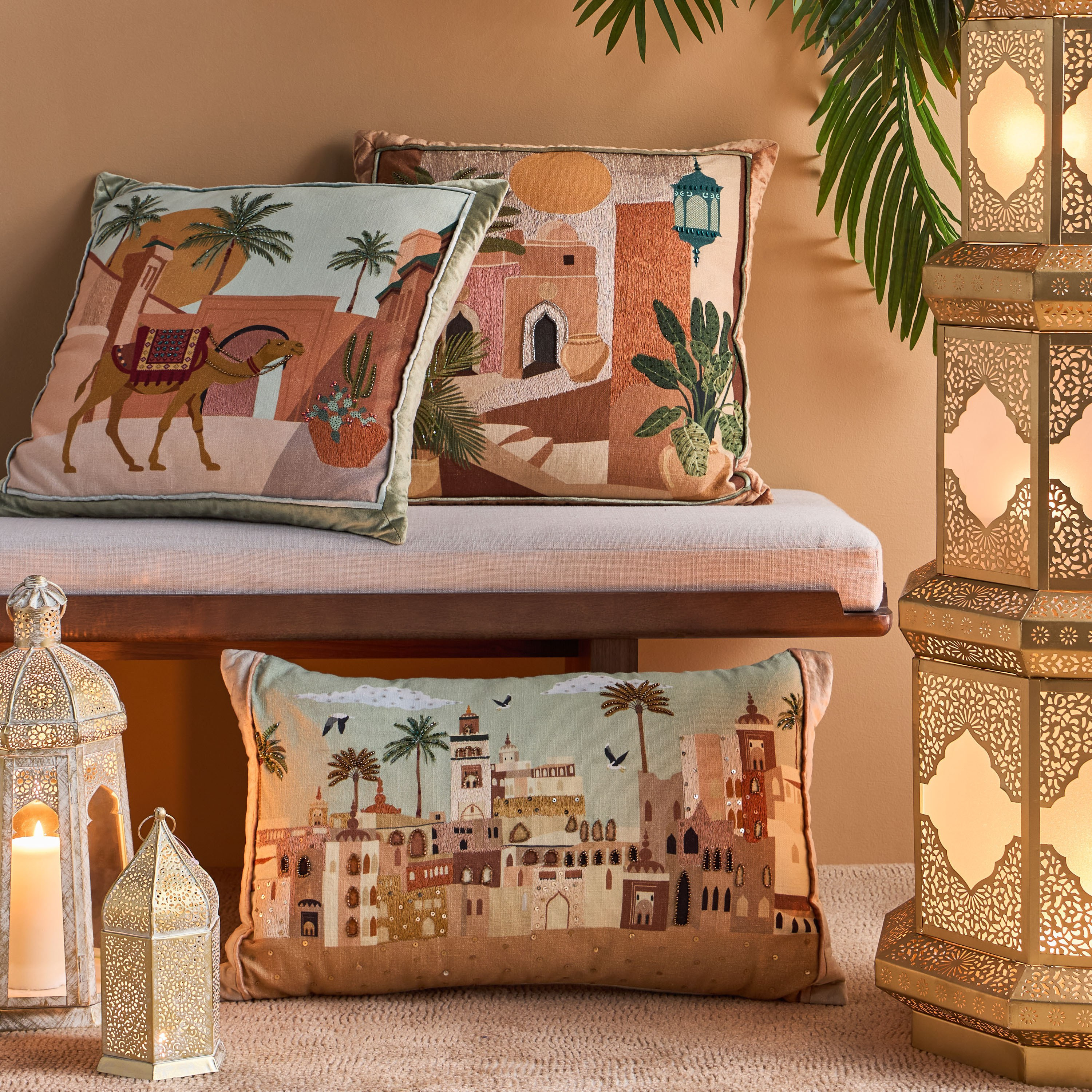 Tamara Karwaan Beaded Cushion Cover - 50x50 cm-household-cushionsandthrows-cushioncovers-image-4