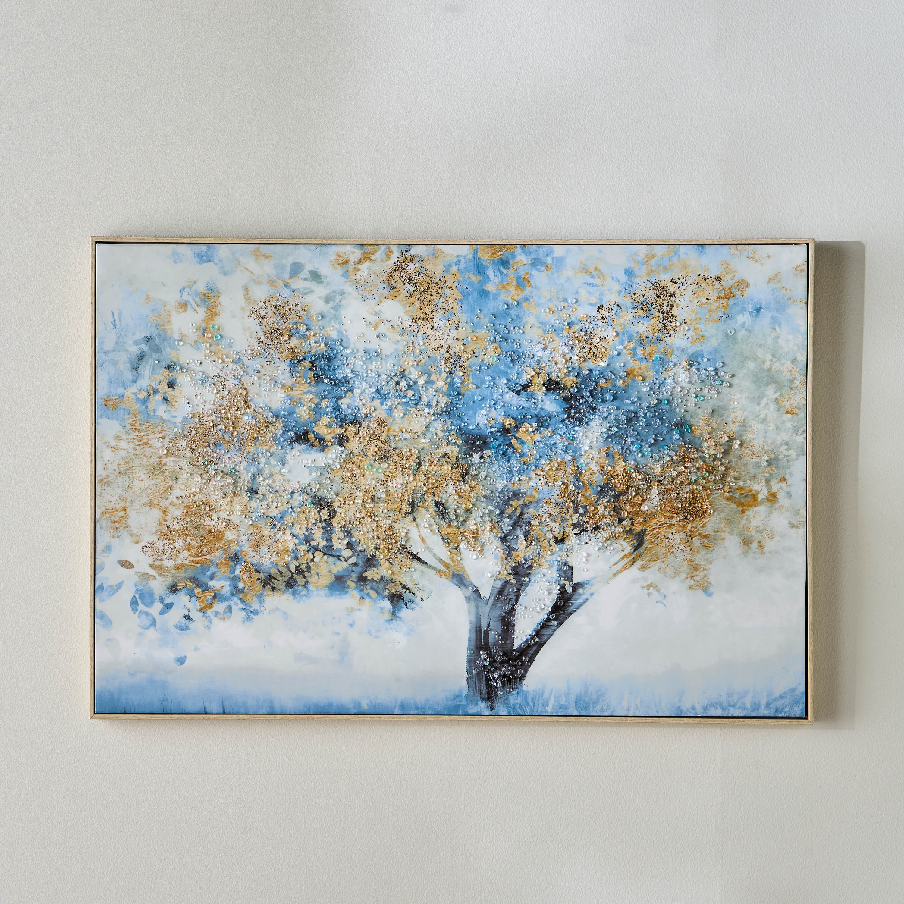 Lefteris Jewelled Framed Canvas Wall Art - 60x90 cm-household-walldecorandmirrors-wallart-image-1