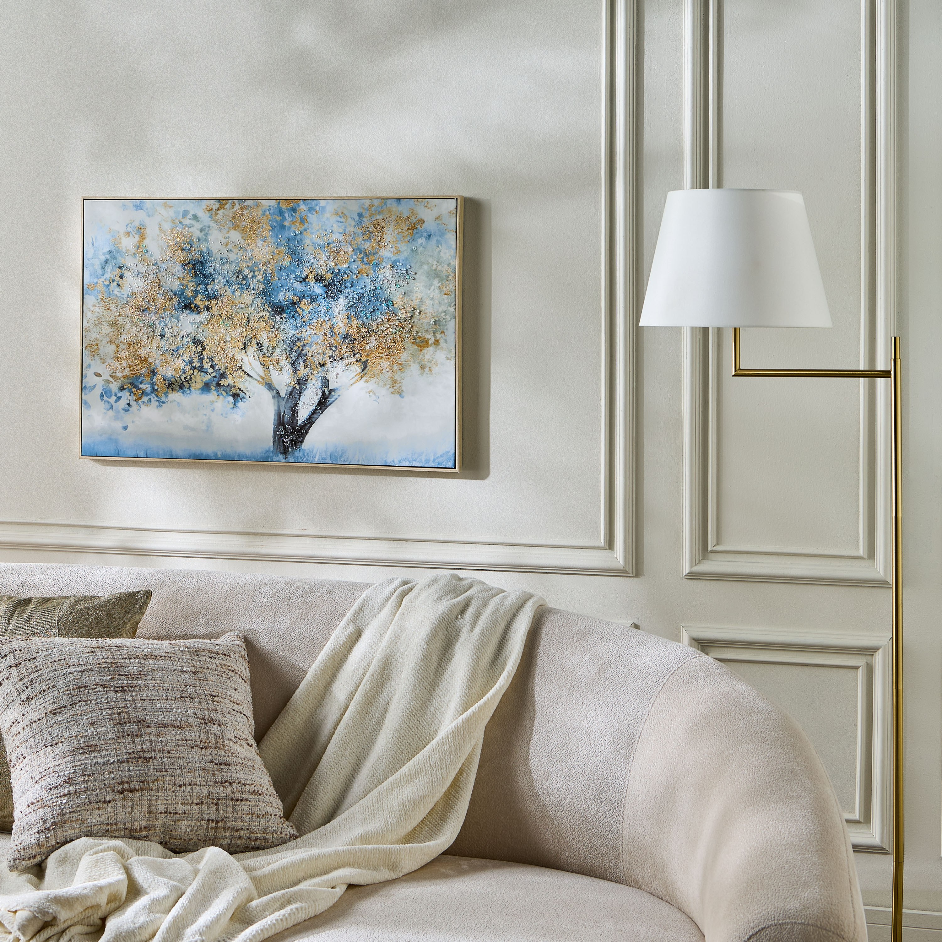 Lefteris Jewelled Framed Canvas Wall Art - 60x90 cm-household-walldecorandmirrors-wallart-image-3