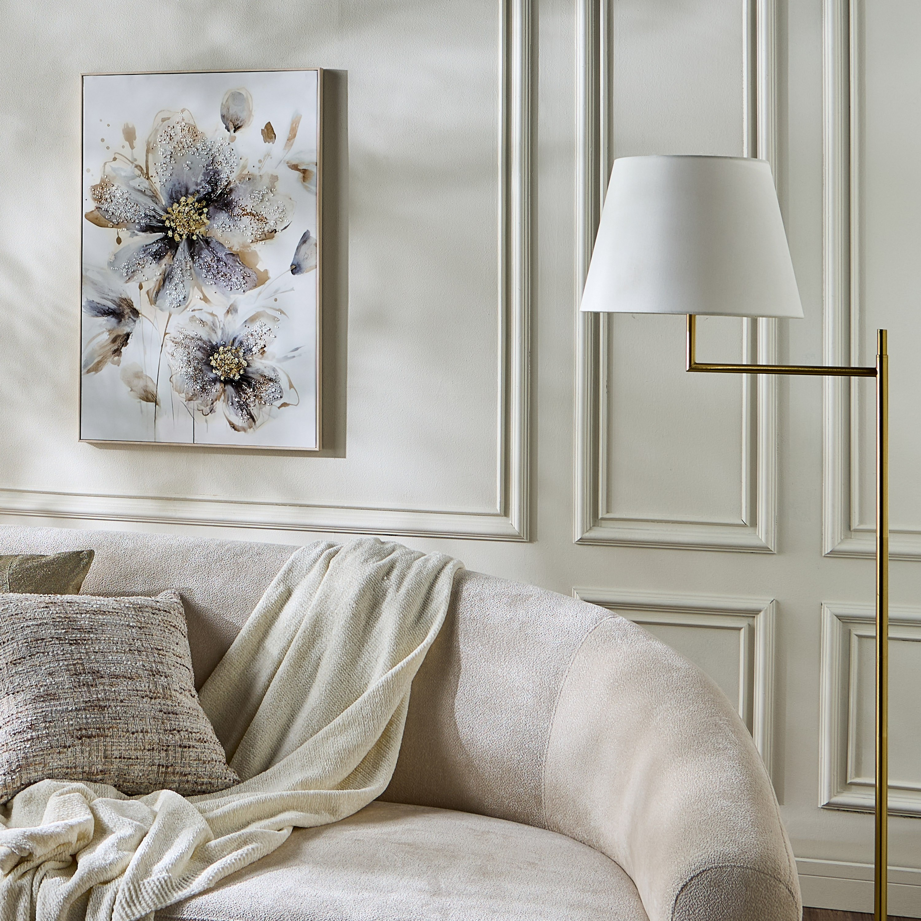 Pantelis Jewelled Framed Canvas Wall Art - 60x90 cm-household-walldecorandmirrors-wallart-image-3