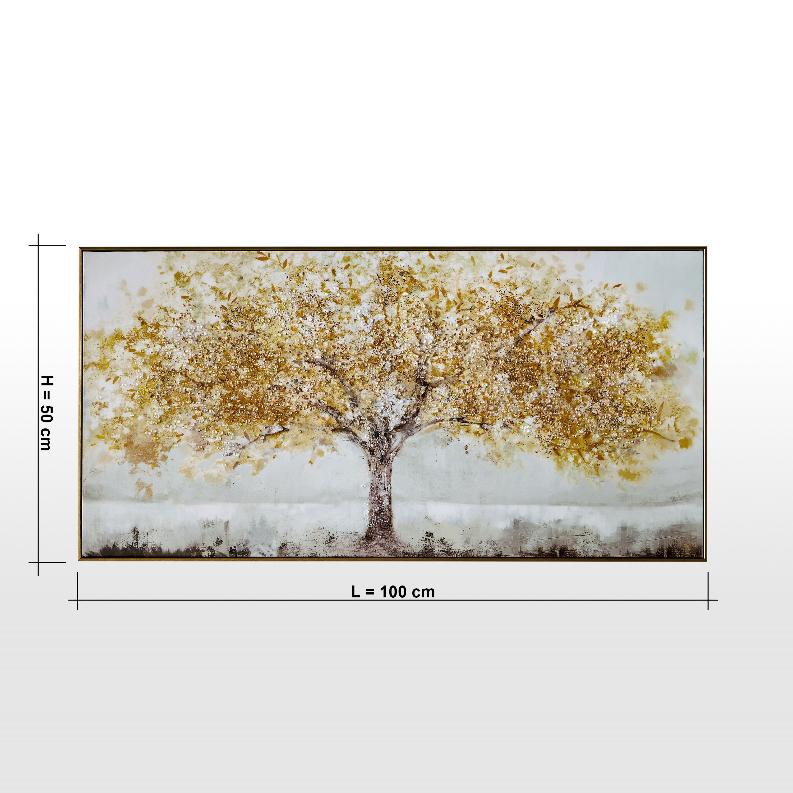 زينة حائط كانفاس مؤطرة - كاريس - 100x50 سم-household-walldecorandmirrors-wallart-image-4