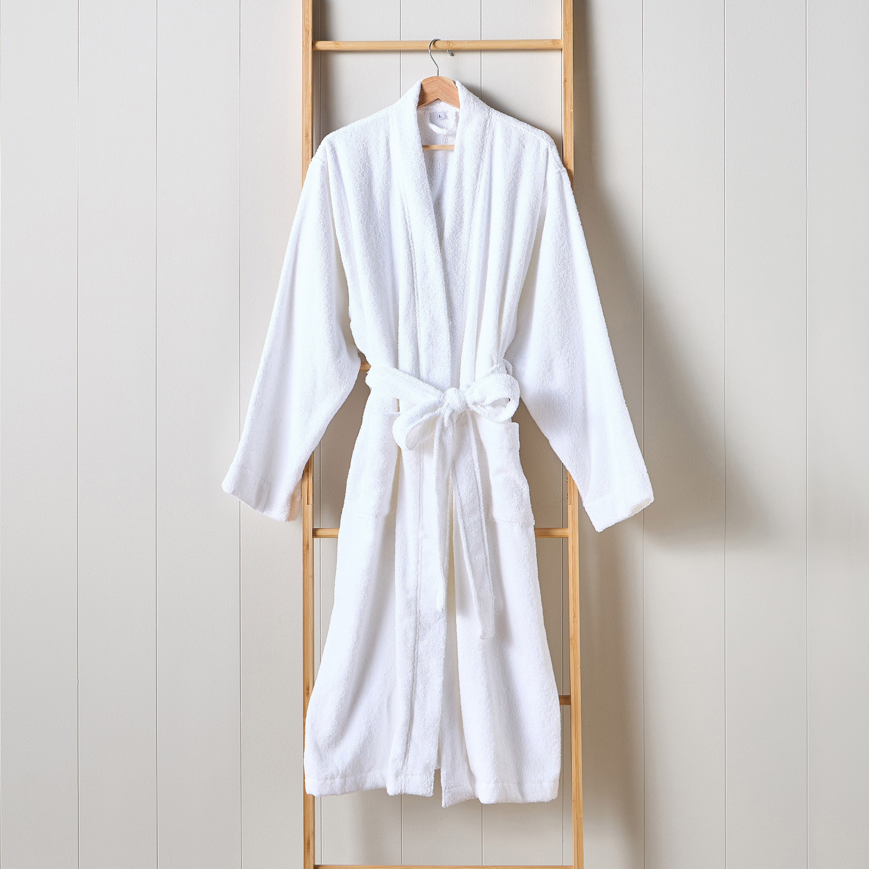 Florence 340GSM Cotton Bathrobe - Large-household-bathandlaundry-bathlinen-bathrobesandslippers-bathrobes-image-1