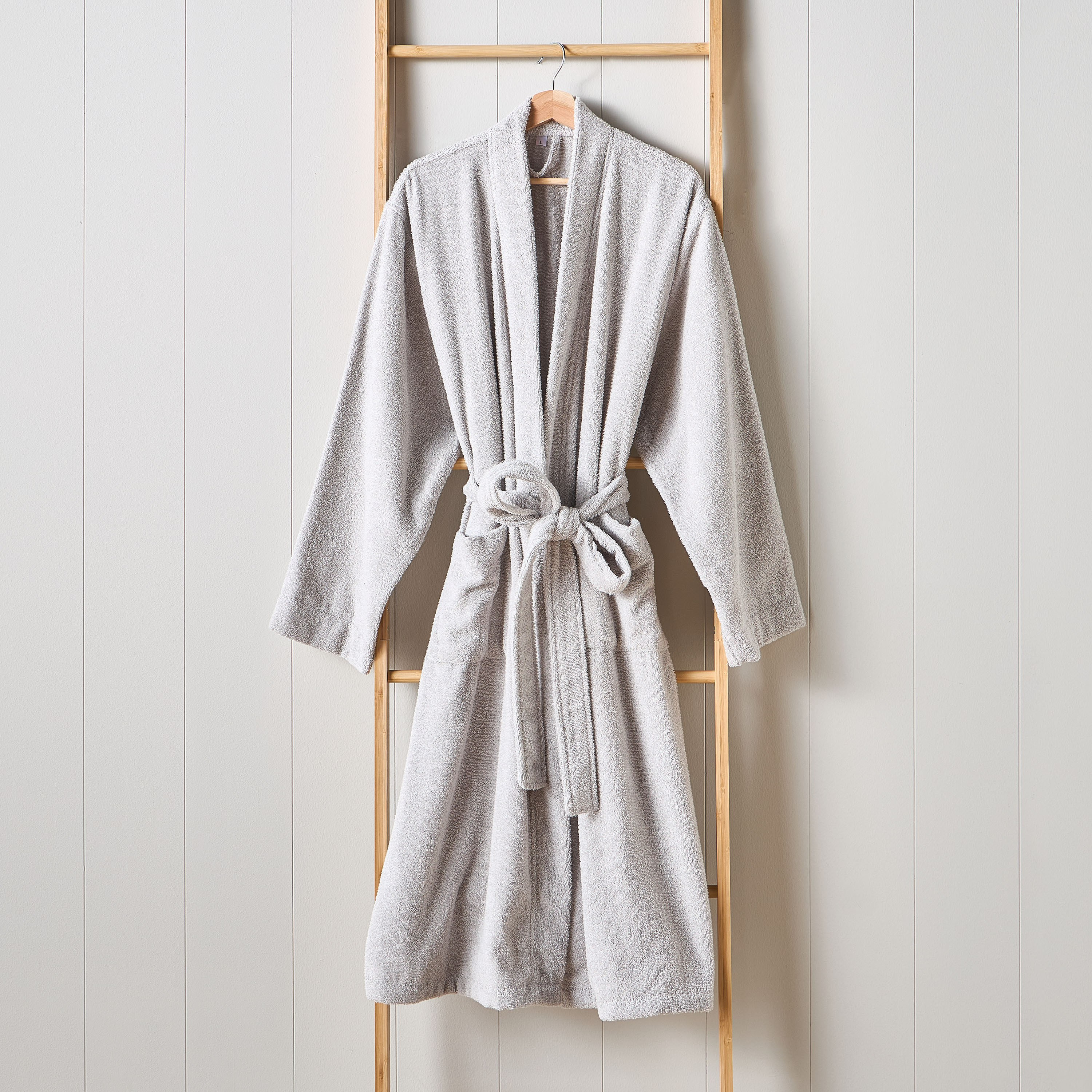 روب حمام قطن 340 جرام لكل متر مربع - فلورنس - متوسط-household-bathandlaundry-bathlinen-bathrobesandslippers-bathrobes-image-4