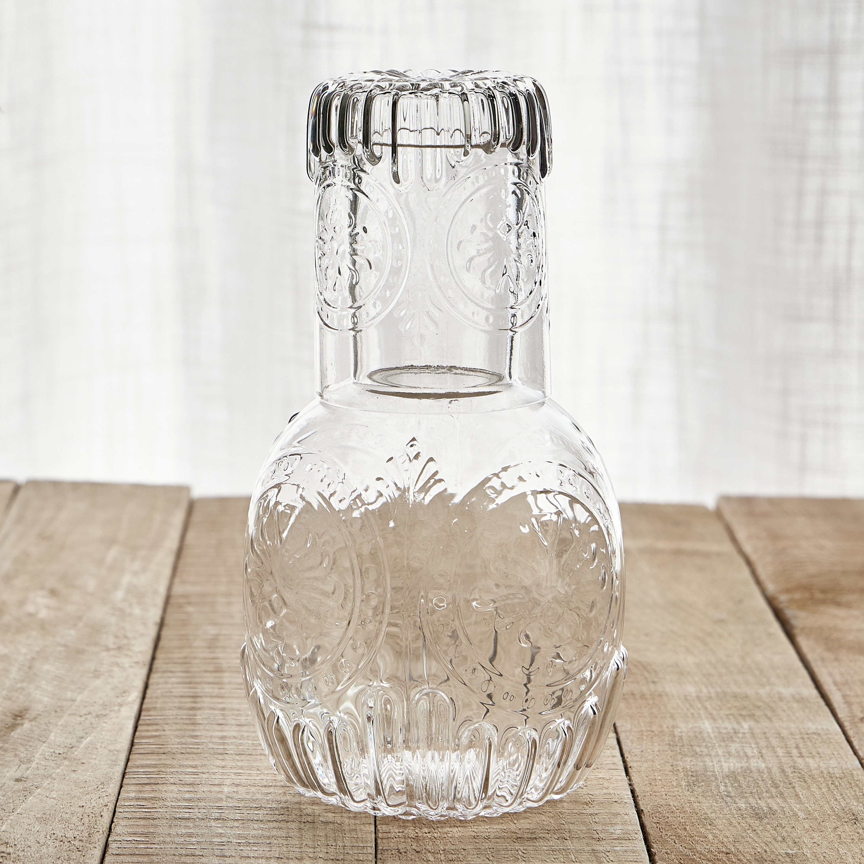Daisy 2-Piece Glass Carafe Set-household-dining-drinkserveware-jugsdecantersandcarafes-image-2