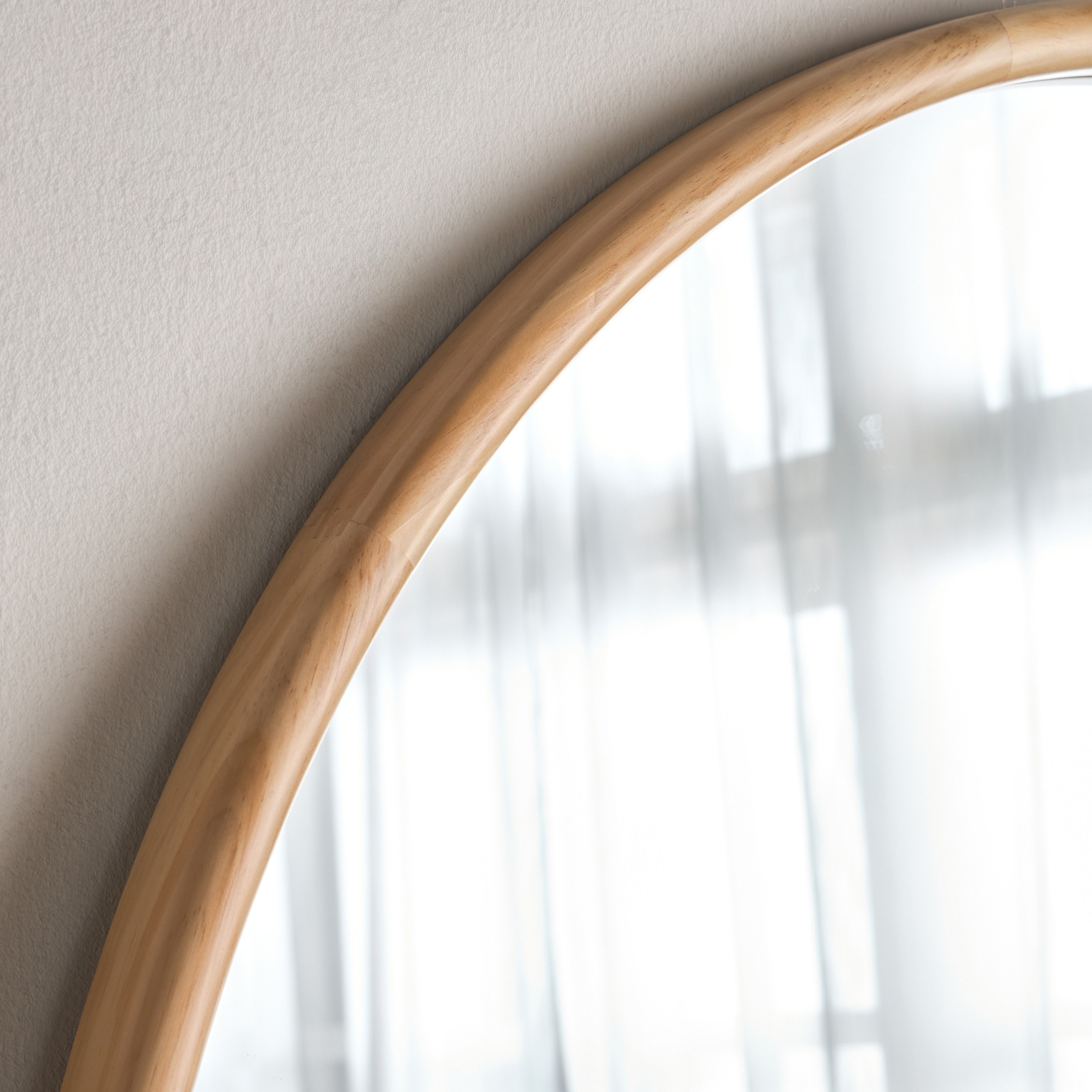 Omri Pine Wood Arch Leaner Mirror - 200x120 cm-household-walldecorandmirrors-mirrors-floormirrors-image-2