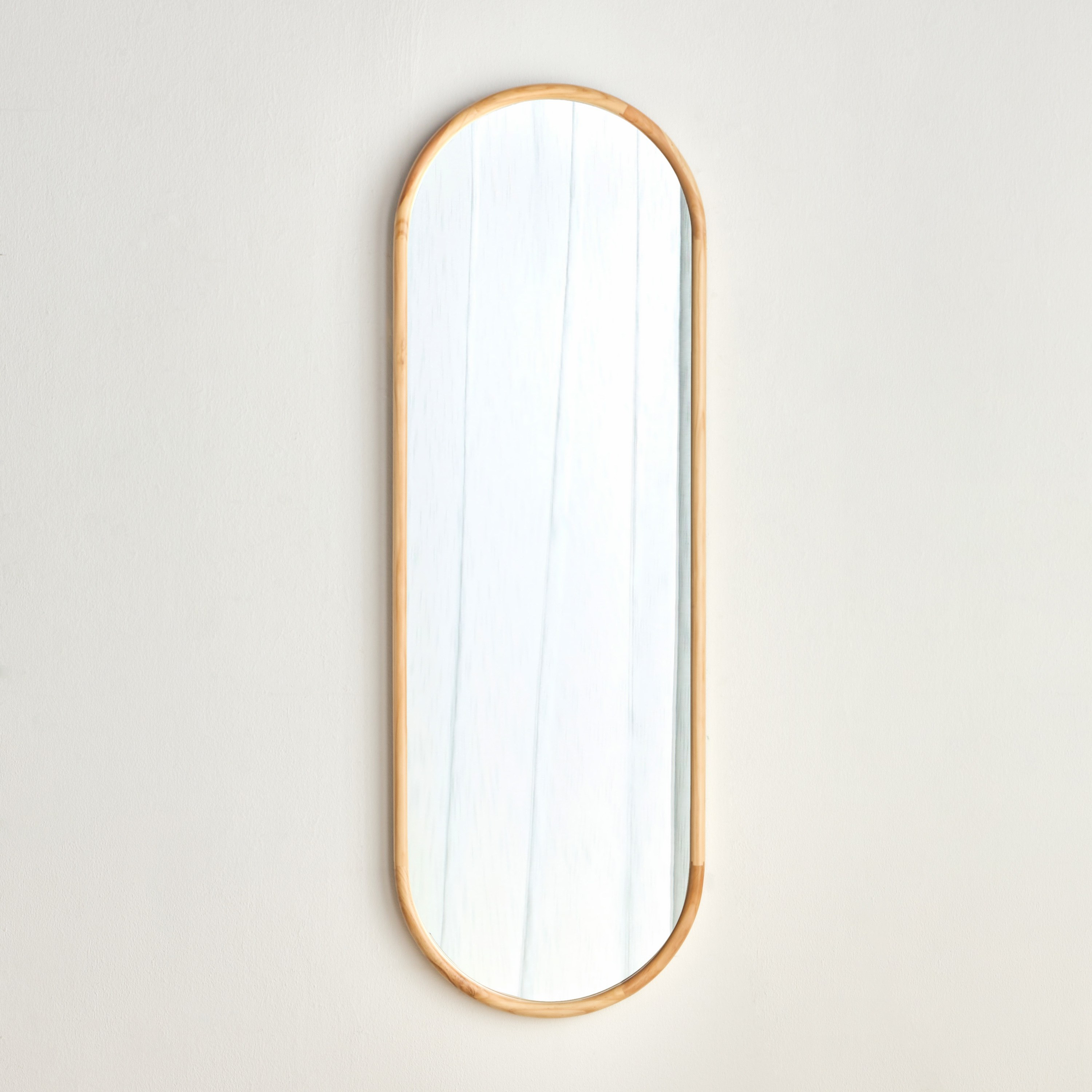 مرآة حائط كبسولة من خشب الصنوبر - أومري - 50x150 سم-household-walldecorandmirrors-mirrors-wallmirrors-image-2
