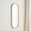 Omri Pine Wood Capsule Wall Mirror - 50x150 cm-household-walldecorandmirrors-mirrors-wallmirrors-image-1