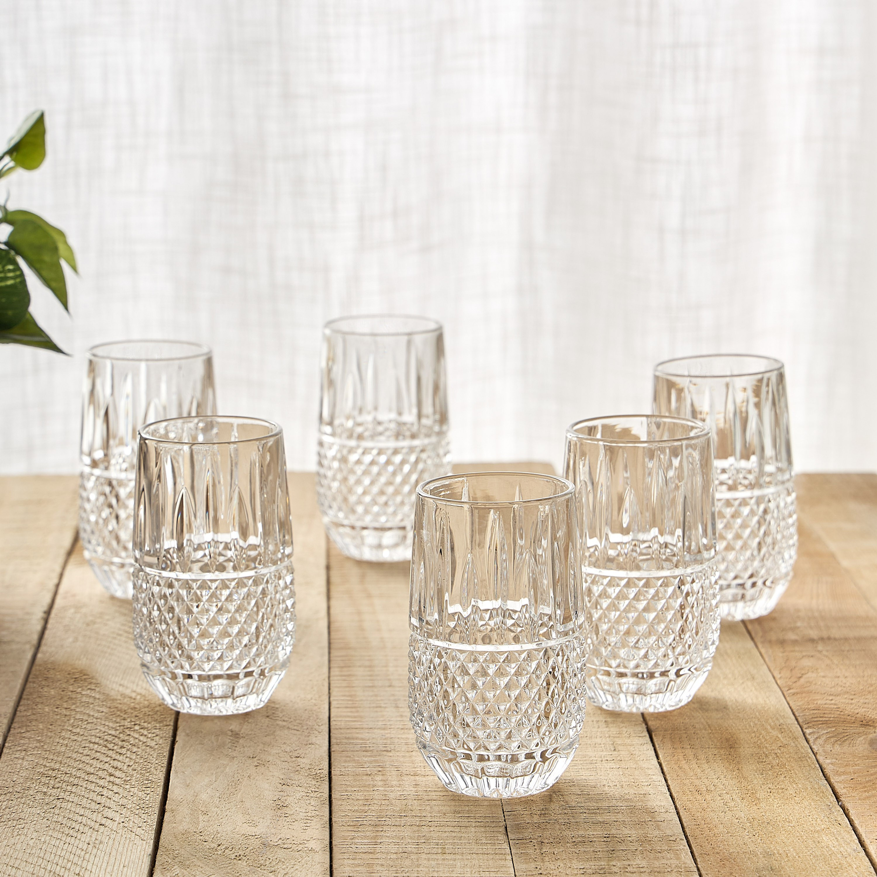 Zania 6-Piece Hiball Glass Set - 350 ml-household-dining-glassware-drinkingglasses-image-1