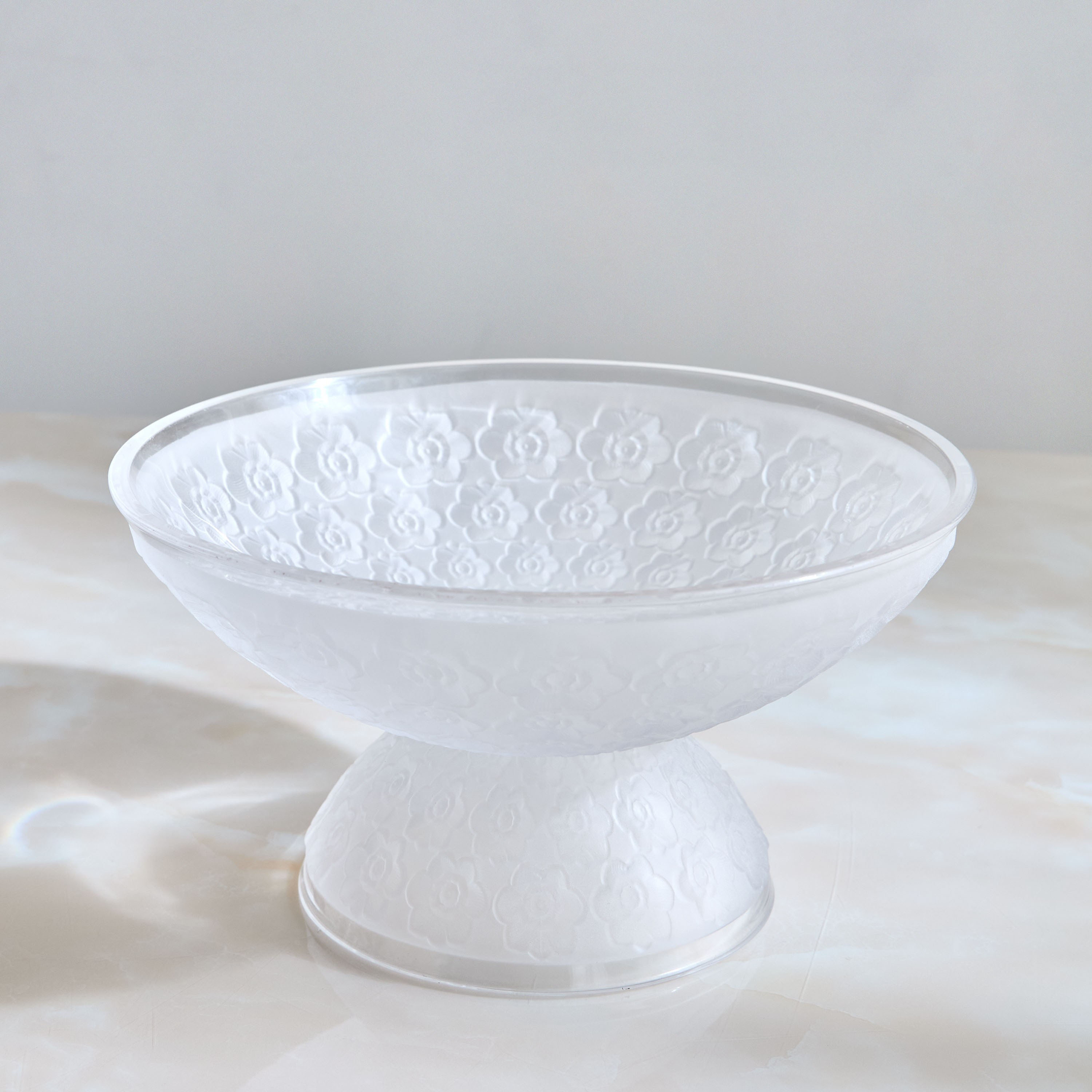 Walima Glass Footed Serving Bowl - 25 cm-household-dining-dinnerware-bowls-image-1