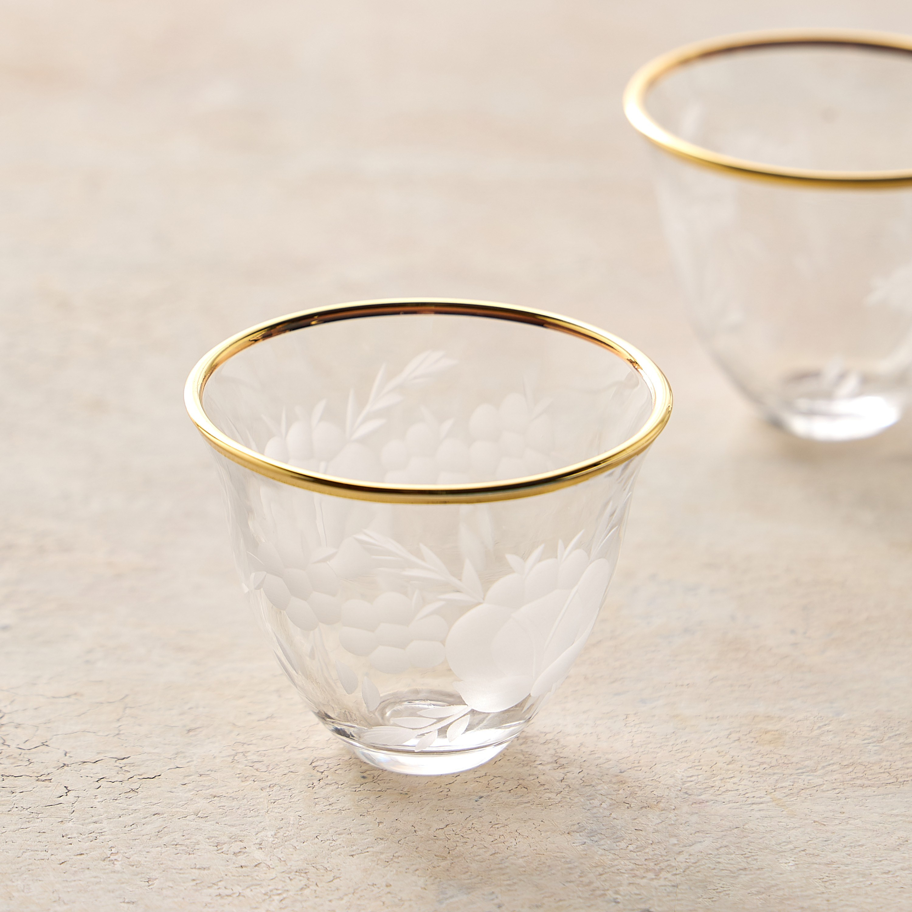 Warda 6-Piece Glass Kahwa Cup Set - 70 ml-household-dining-teaandcoffee-teaandcoffeesets-image-2