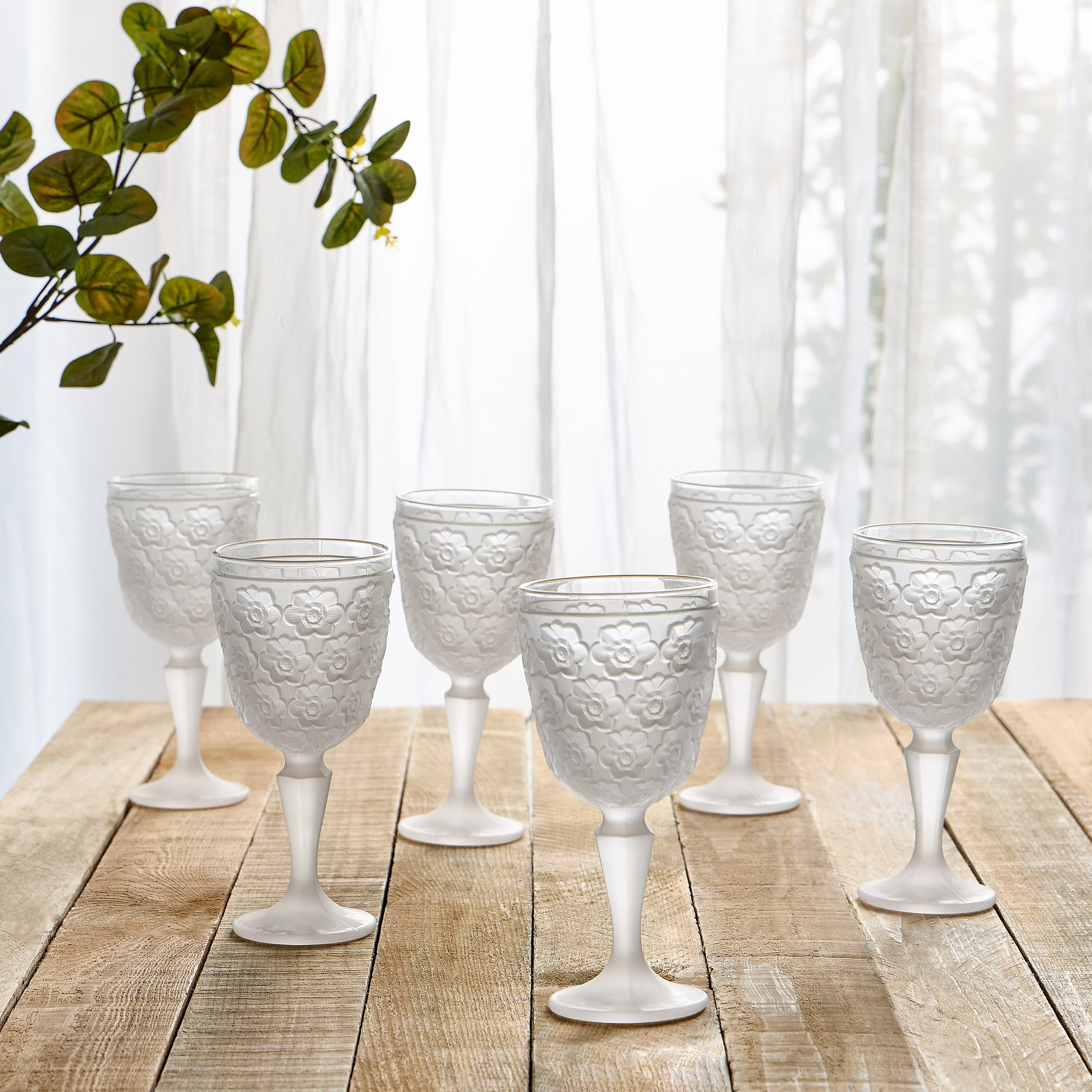 Valima Roti Set Shop Walima 6-Piece Stem Glass Set - 270 ml | Homecentre UAE
