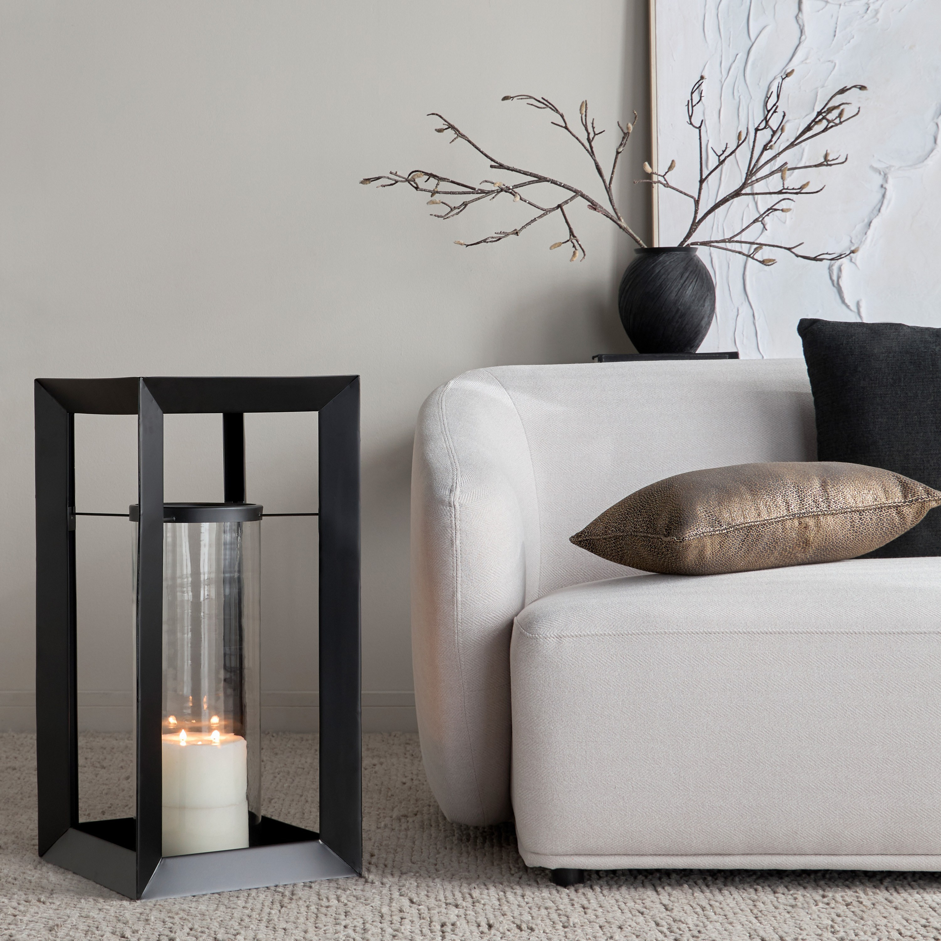 Dawnhaven Metal Lantern - 78 cm-household-decor-candleholdersandlanterns-image-4