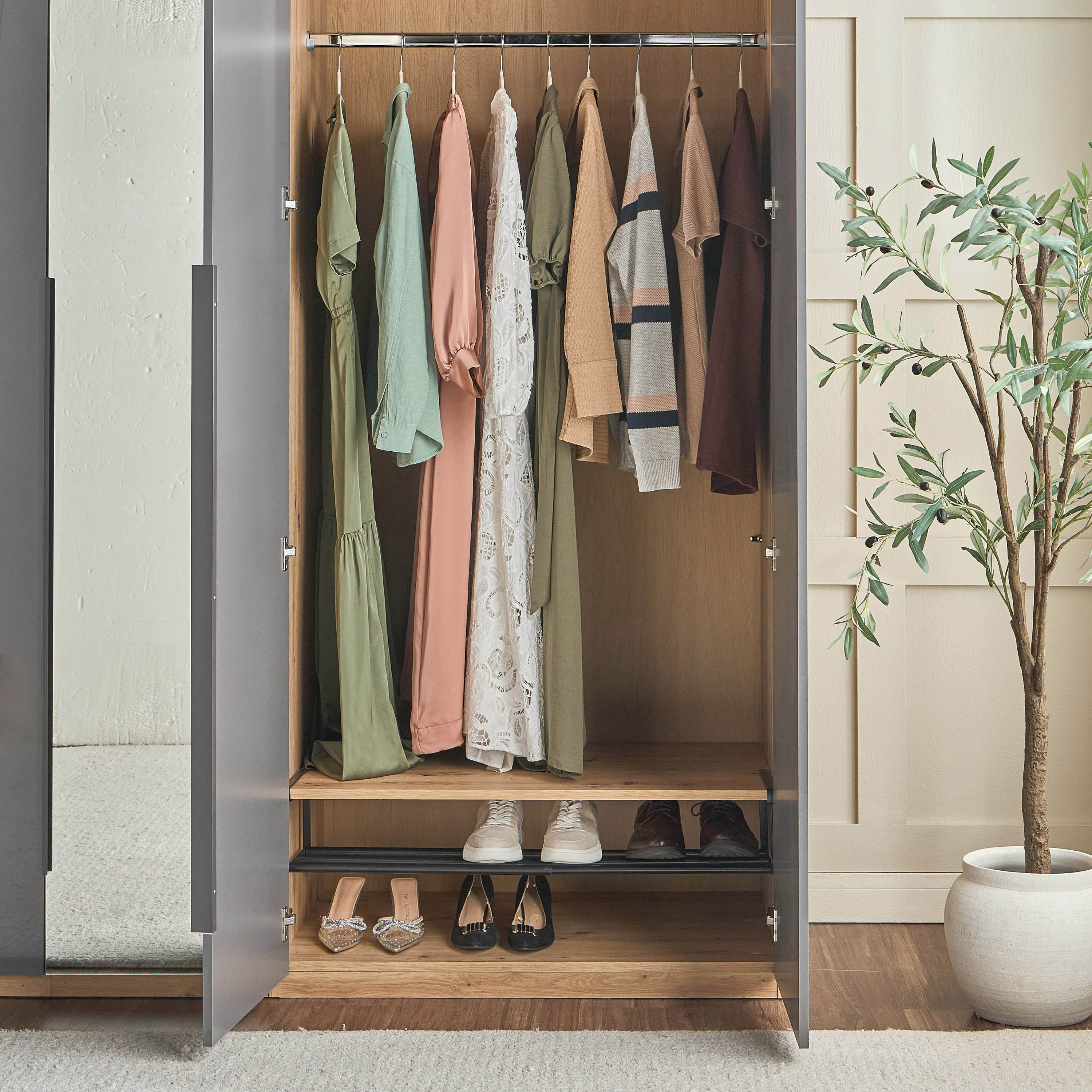 Walter Extendable Hanging Shoe Rack - 90x21x15.7 cm-household-storage-storagesolutions-shoeracksandstorage-image-7