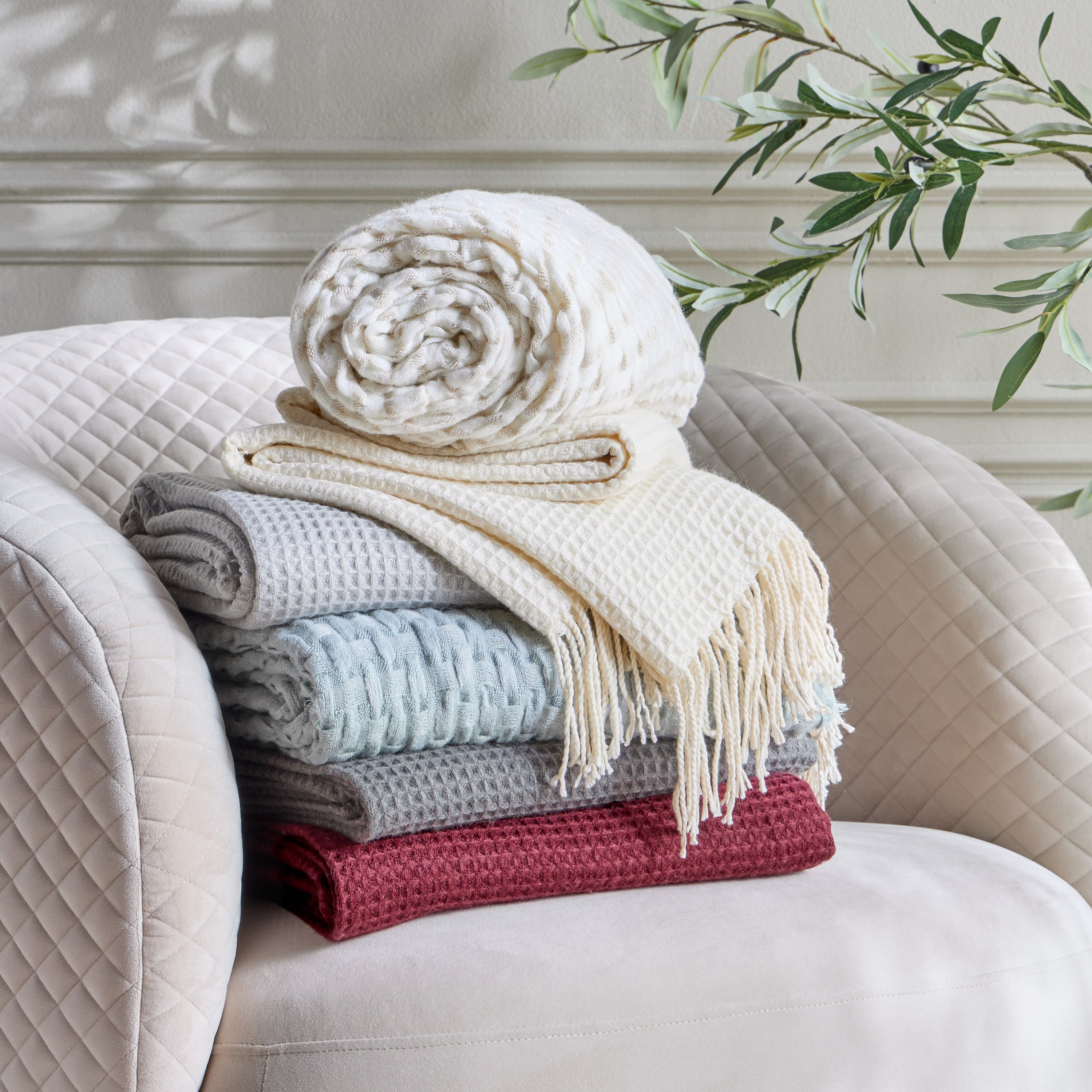 بطانية خفيفة أكريليك - لوار -  130×170 سم-household-bedding-blankets-image-3