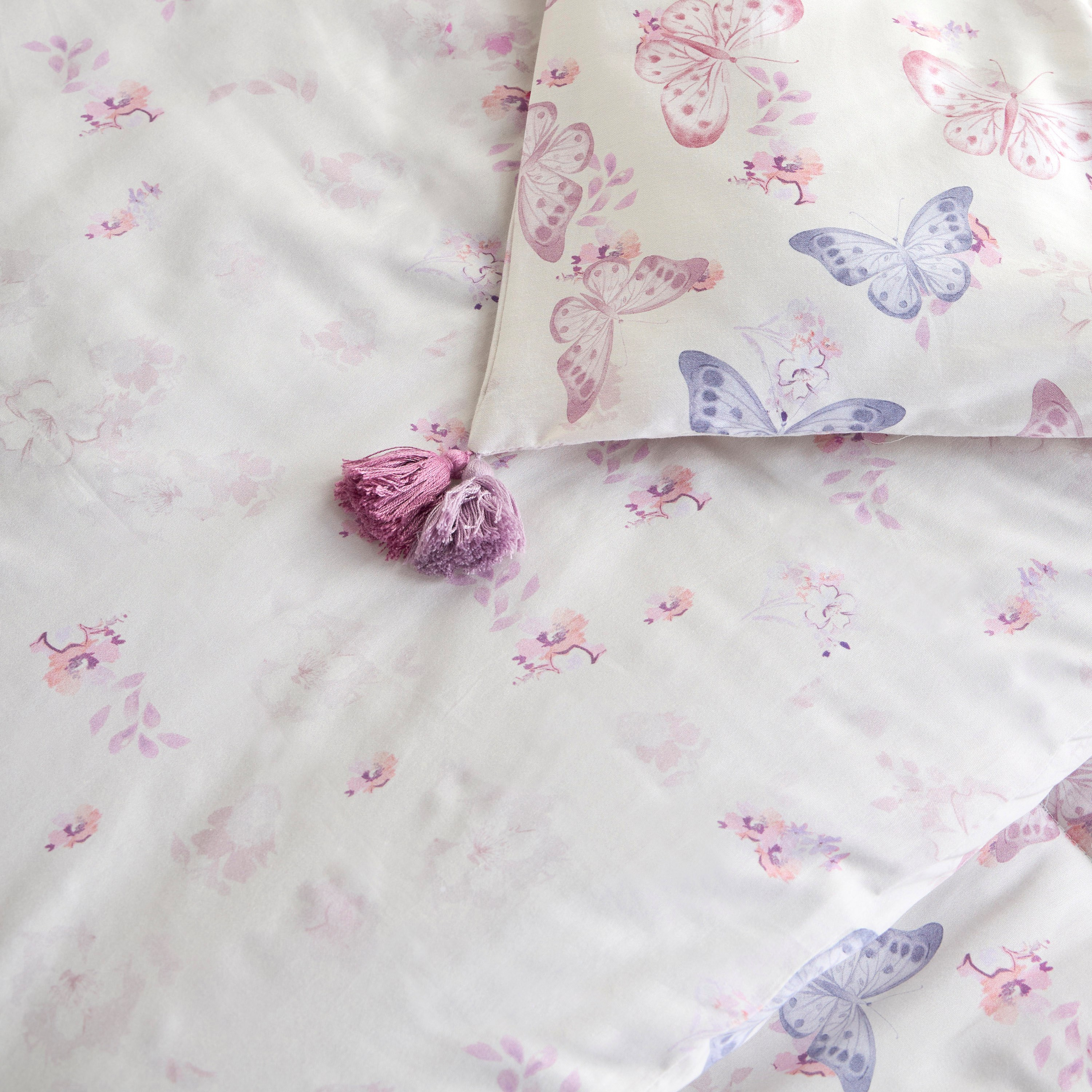 Watercolor Cotton Sateen Printed 2-Piece Single Comforter Set - 90x200 cm-babyandkids-beddingandwindows-bedding-comforters-image-5