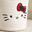 سلة قطن بتصميم هالو كيتي - 26x23x23 سم-babyandkids-bathandstorage-storage-binsandbaskets-image-3