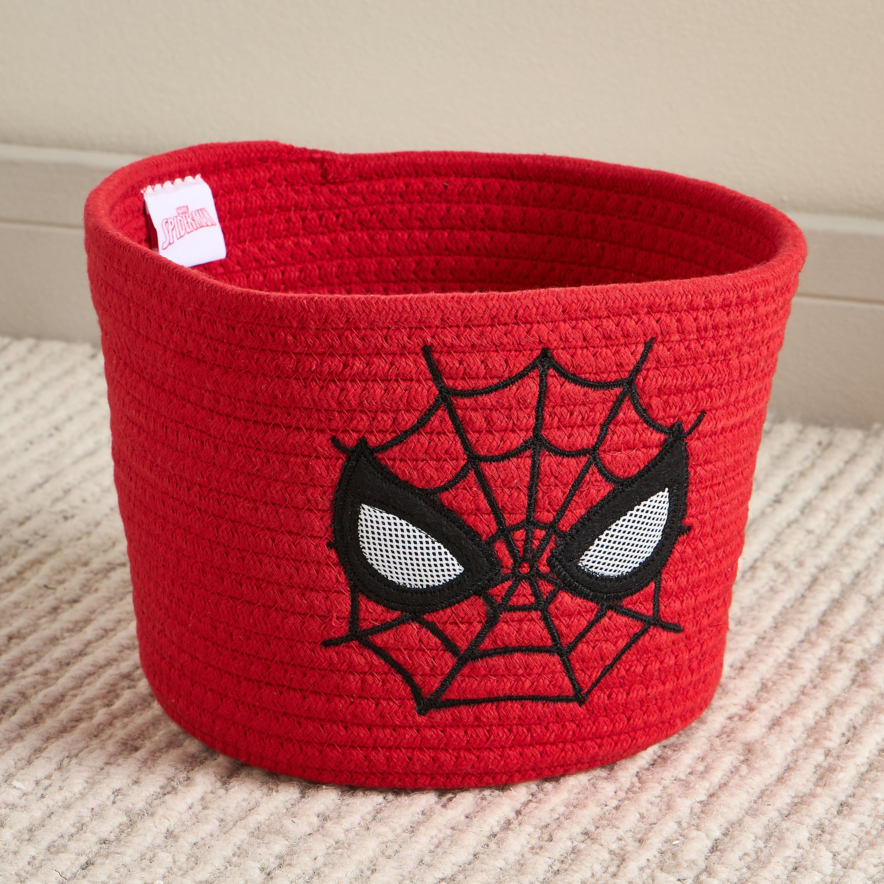 Spider-Man Cotton Rope Basket-babyandkids-bathandstorage-storage-binsandbaskets-image-1