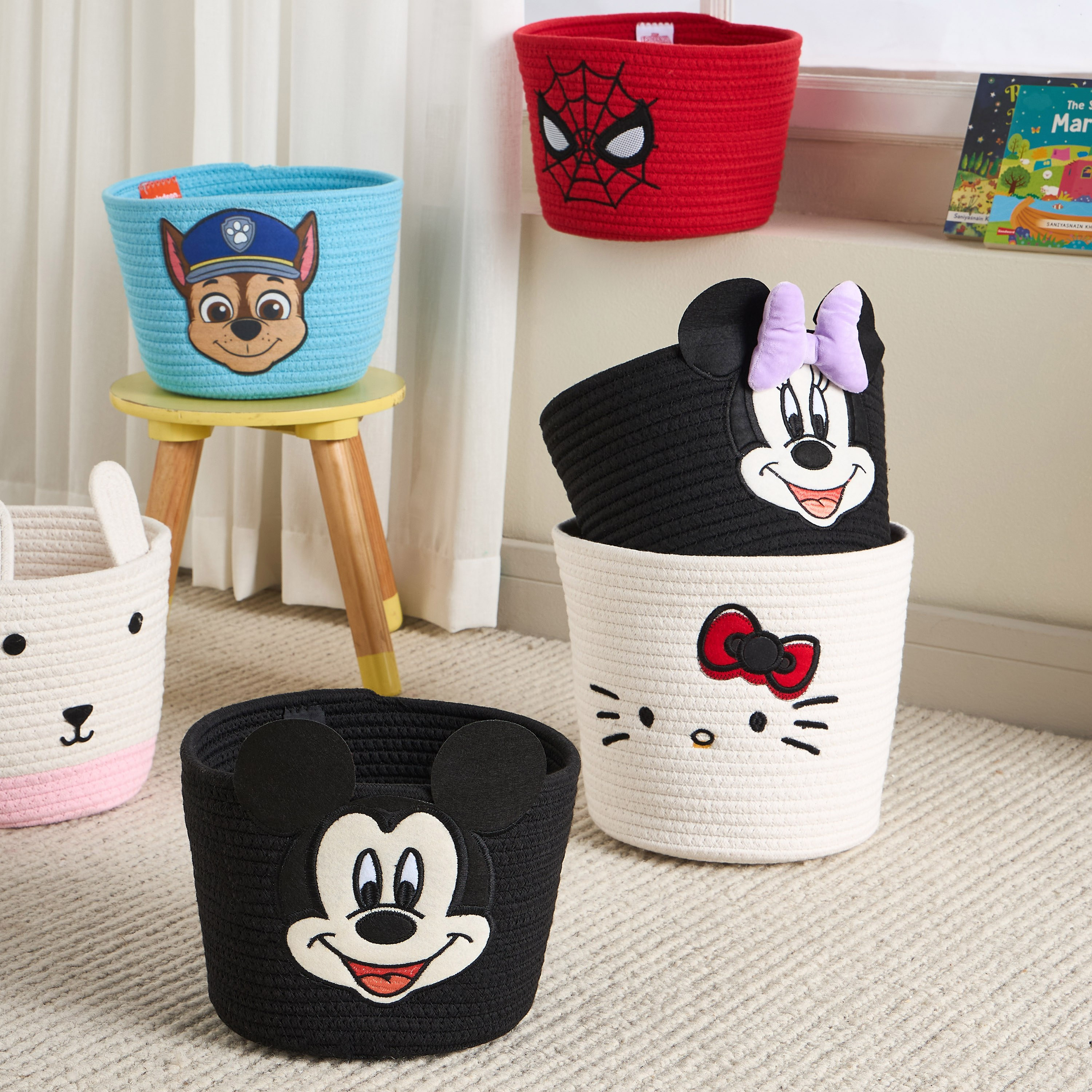 Spider-Man Cotton Rope Basket-babyandkids-bathandstorage-storage-binsandbaskets-image-4