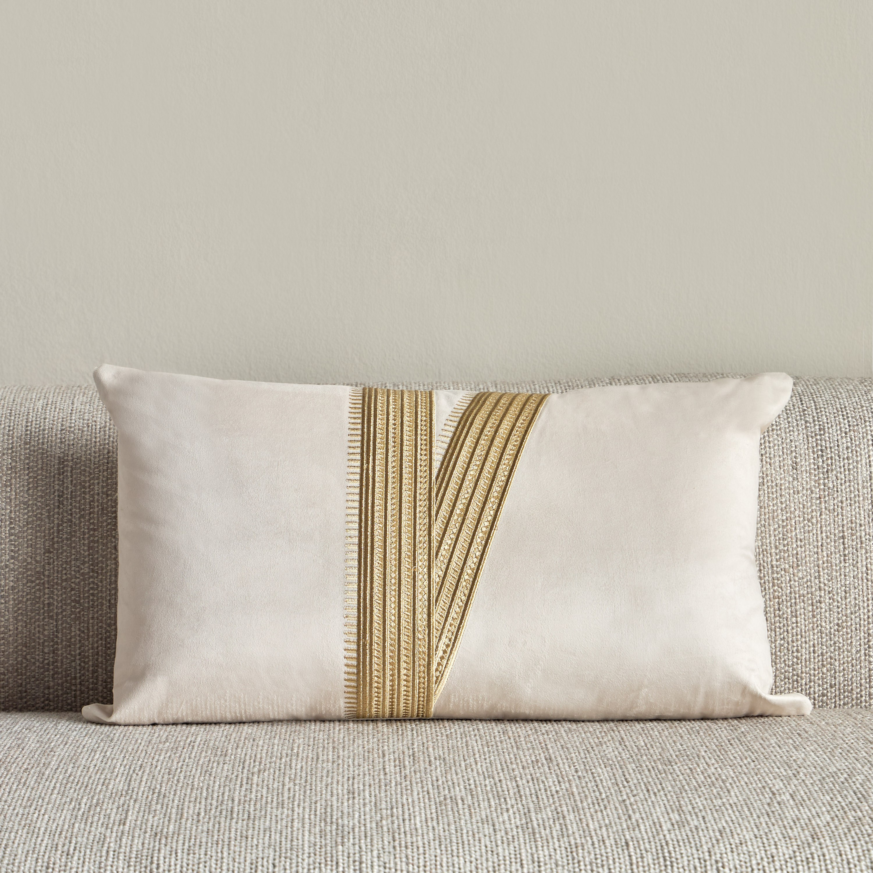Bisht Pop Embroidered Filled Cushion - 35x60 cm-household-cushionsandthrows-filledcushions-decorativecushions-image-1