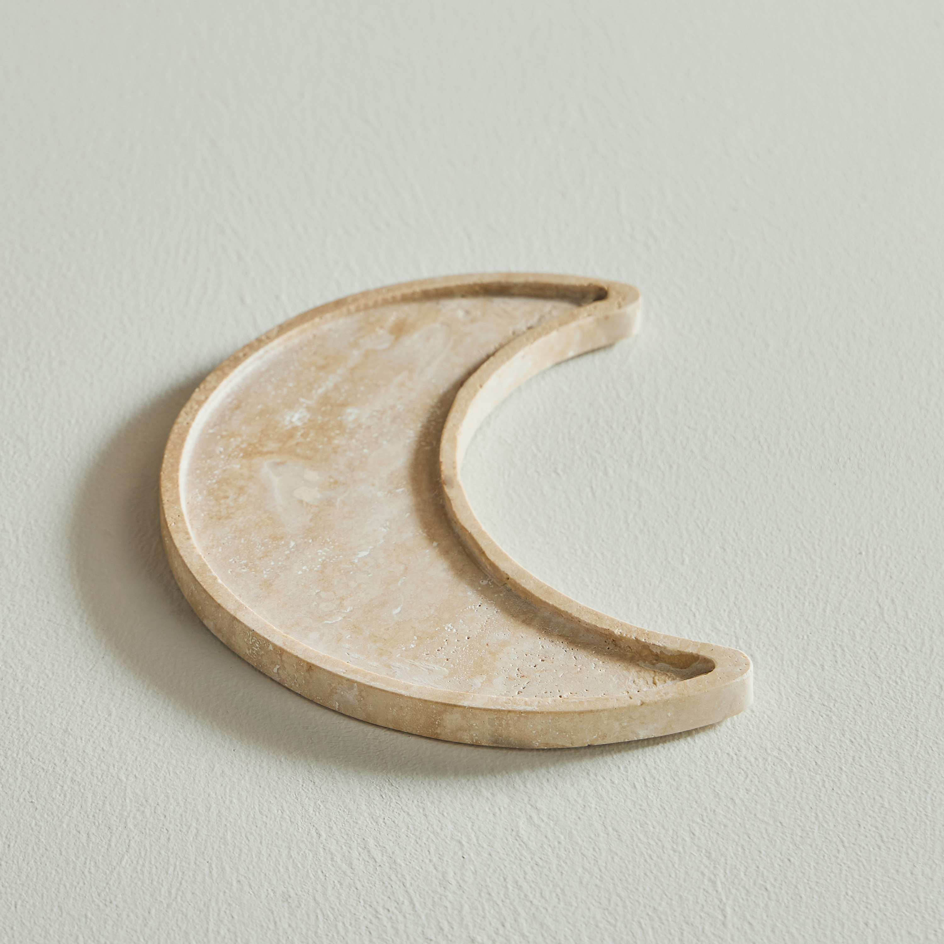 Majlis Travertine Decorative Platter - 18x25 cm-household-decor-boxesandtrays-image-1