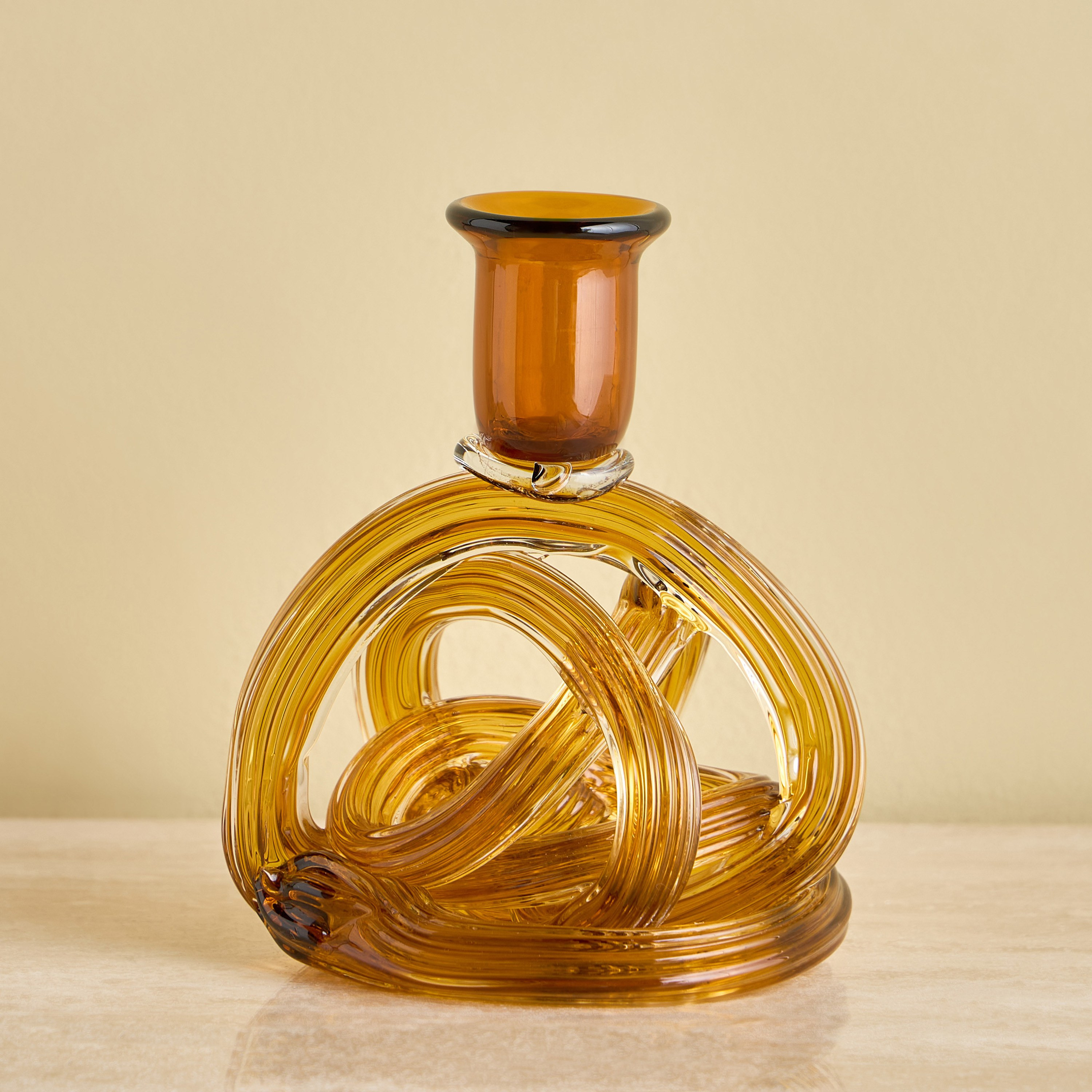 Tamara Knot Taper Candleholder - 15 cm-household-decor-candleholdersandlanterns-image-3