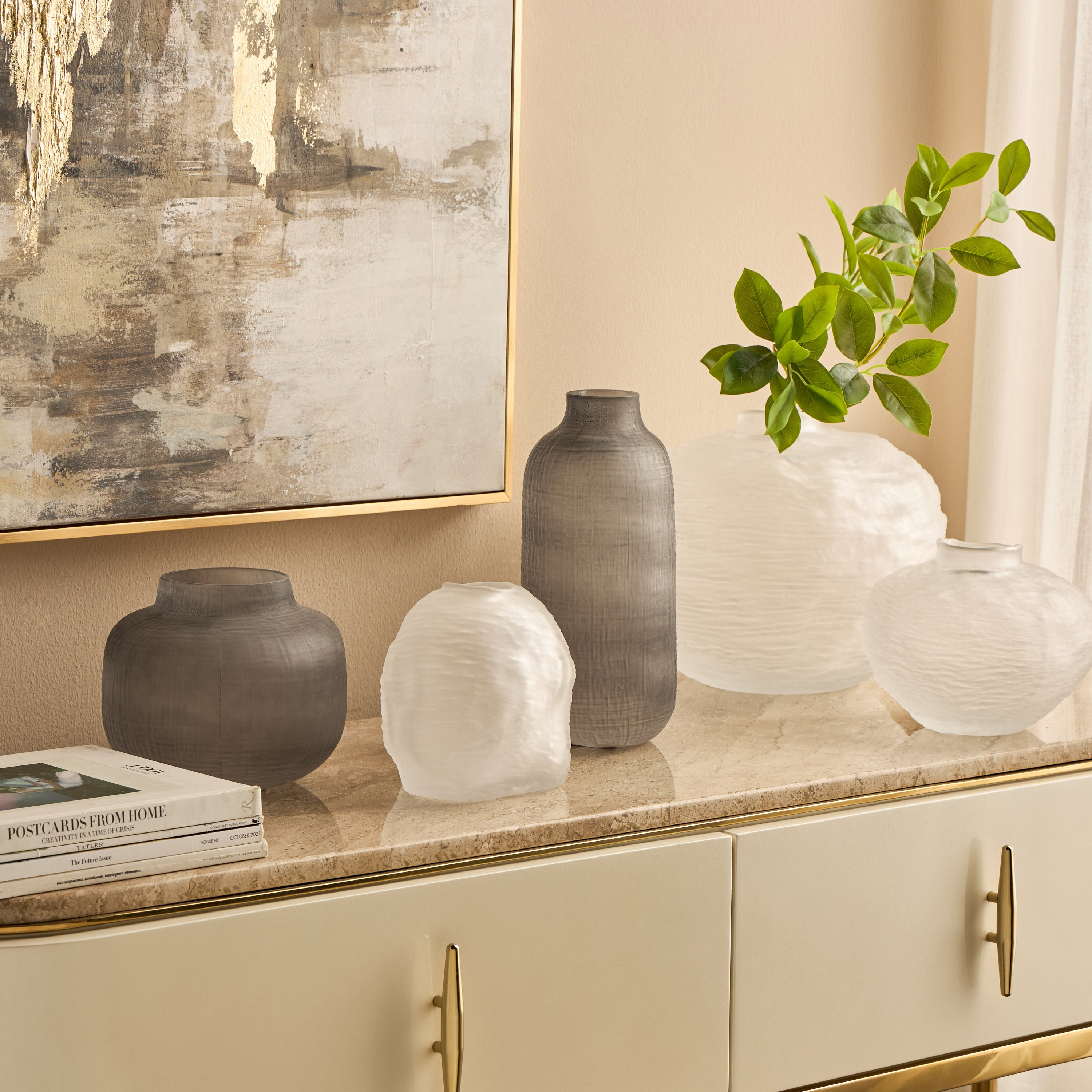 مزهرية طاولة زجاج - أميرة - 15 سم-household-decor-vasesandbowls-image-3