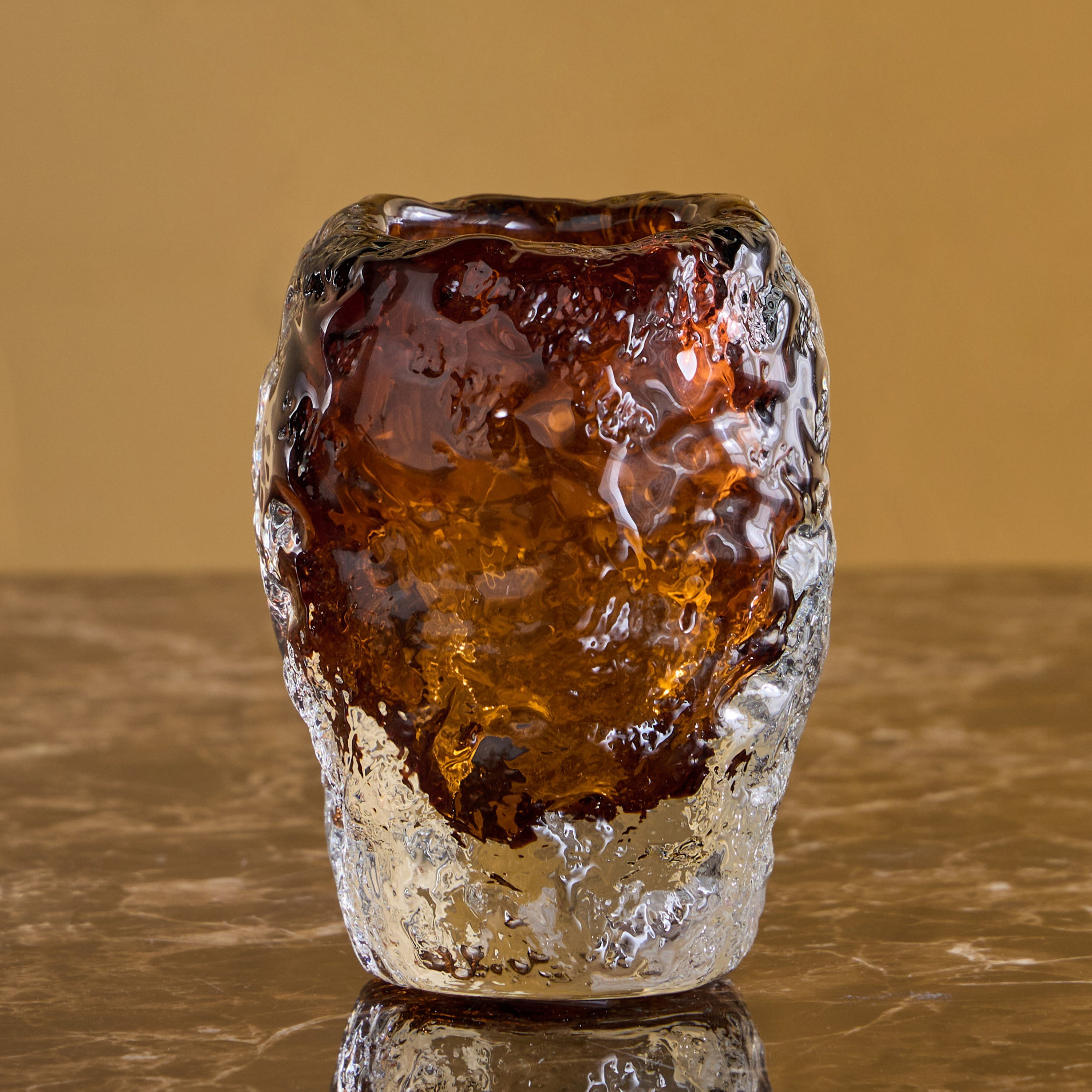 Tamara Knot Glass Vase - 11 cm-household-decor-vasesandbowls-image-1