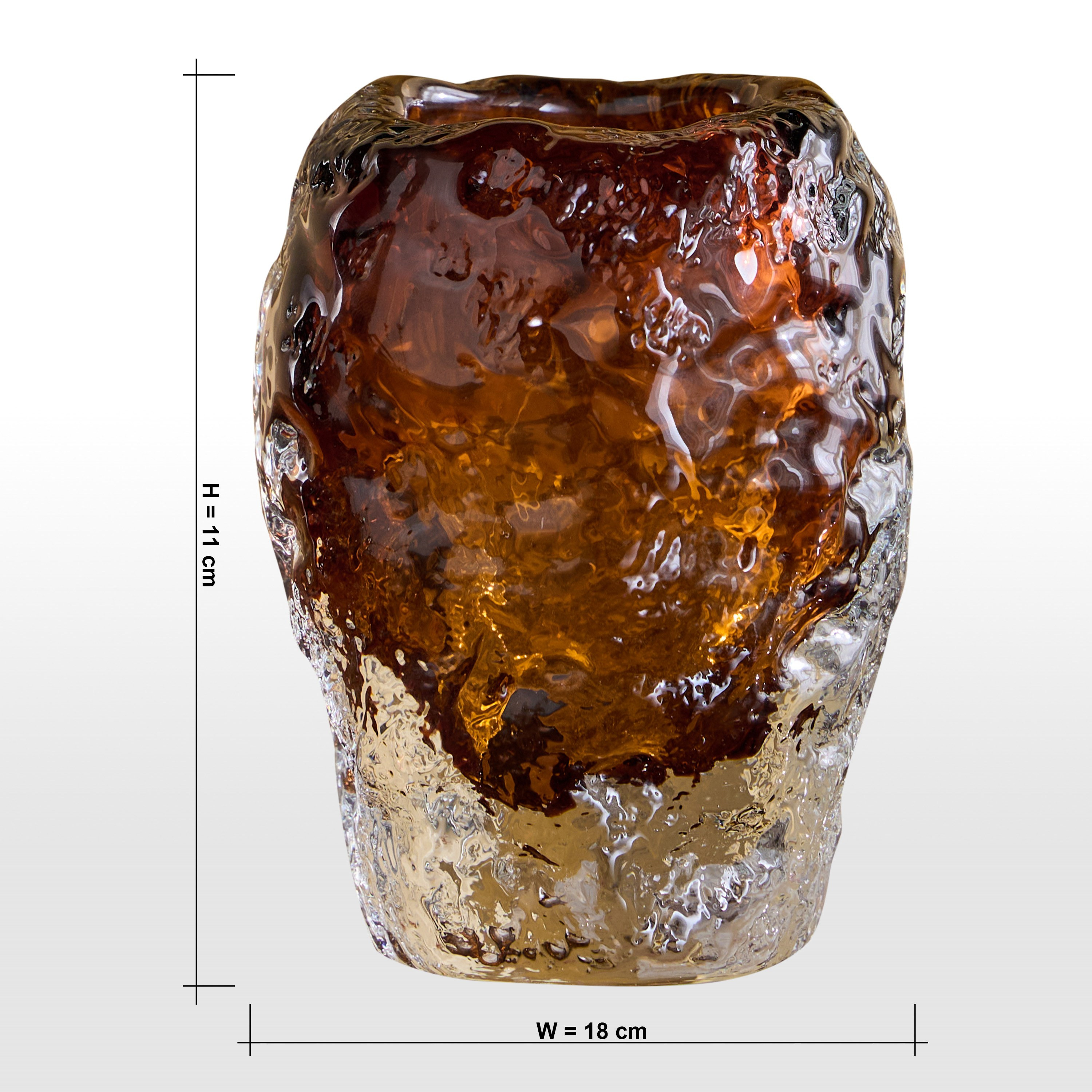 Tamara Knot Glass Vase - 11 cm-household-decor-vasesandbowls-image-4