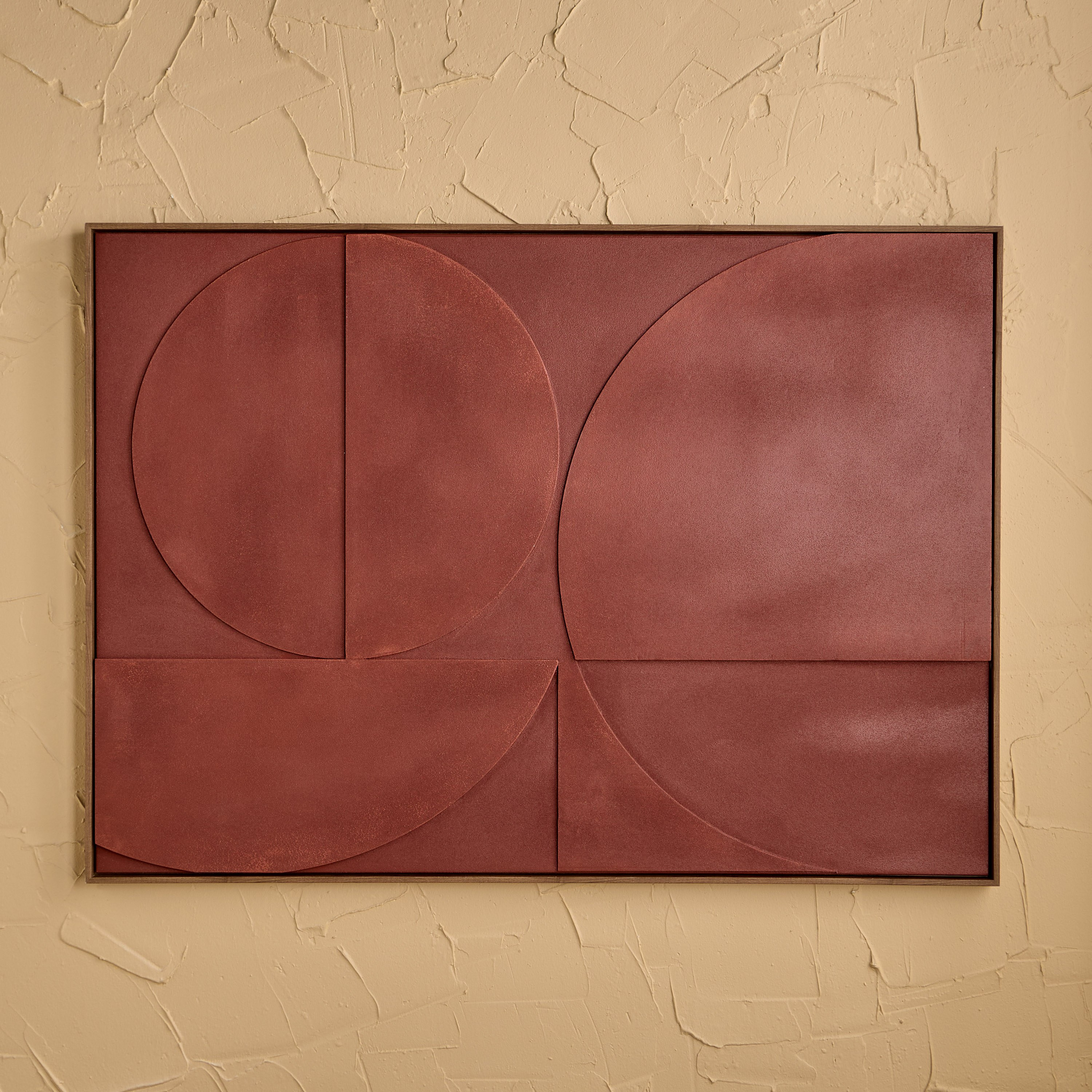 زينة حائط كانفاس مؤطرة مرسومة باليد - إيلو - 143x103 سم-household-walldecorandmirrors-wallart-image-1