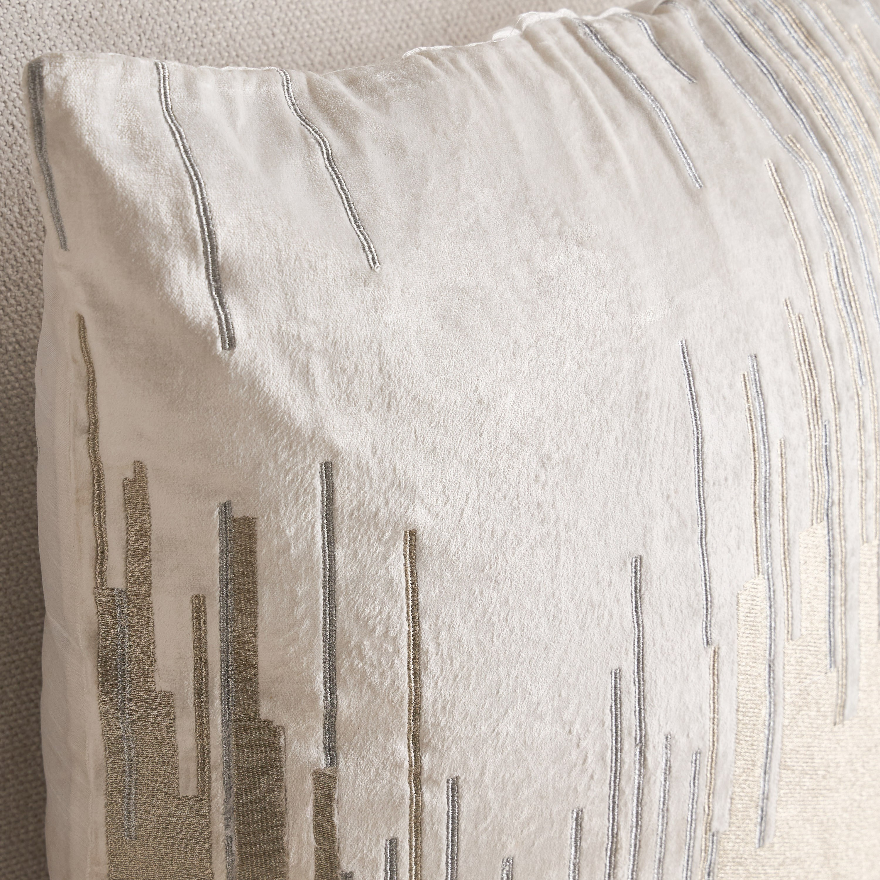 Amirah Falling Embroidered Cushion Cover - 50x50 cm-household-cushionsandthrows-cushioncovers-image-2