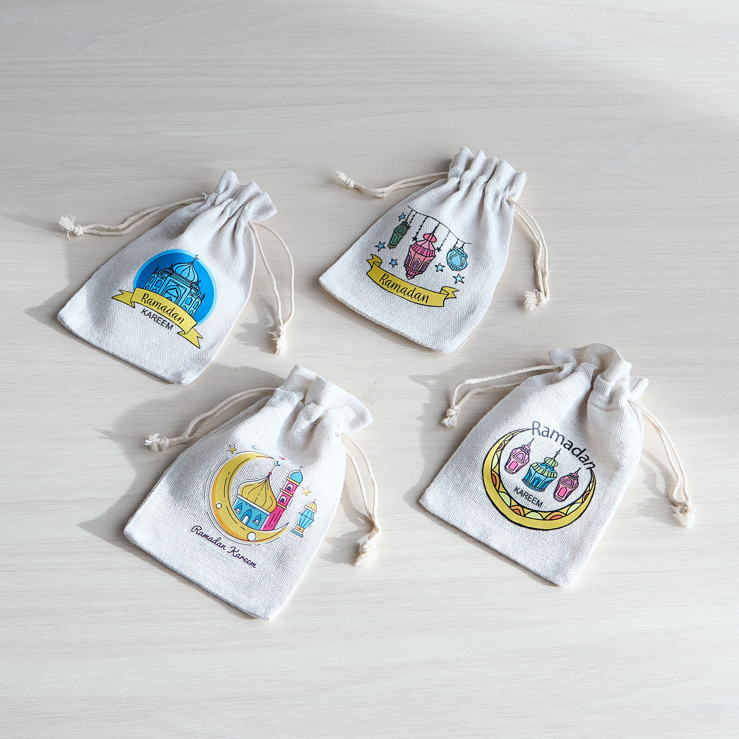Ataya Burlap Sack - Set of 4