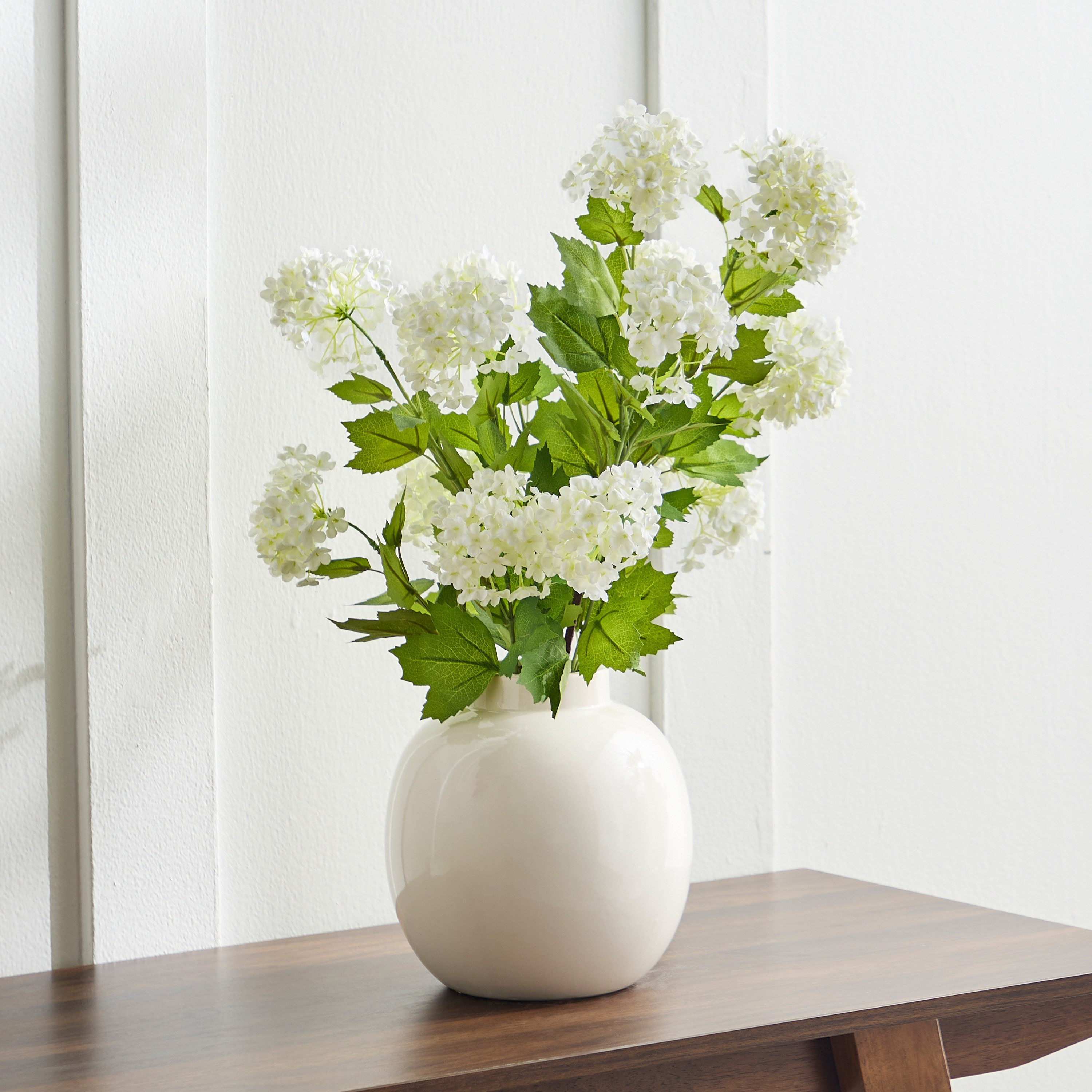 Glaze Flair Hydrangea in Ceramic Pot - 60 cm-household-gardenandoutdoor-artificialflowersandplants-flowers-image-1