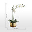 فرع أوركيد مزدوج في إناء سيراميك مطلي - 53 سم-household-gardenandoutdoor-artificialflowersandplants-flowers-image-1