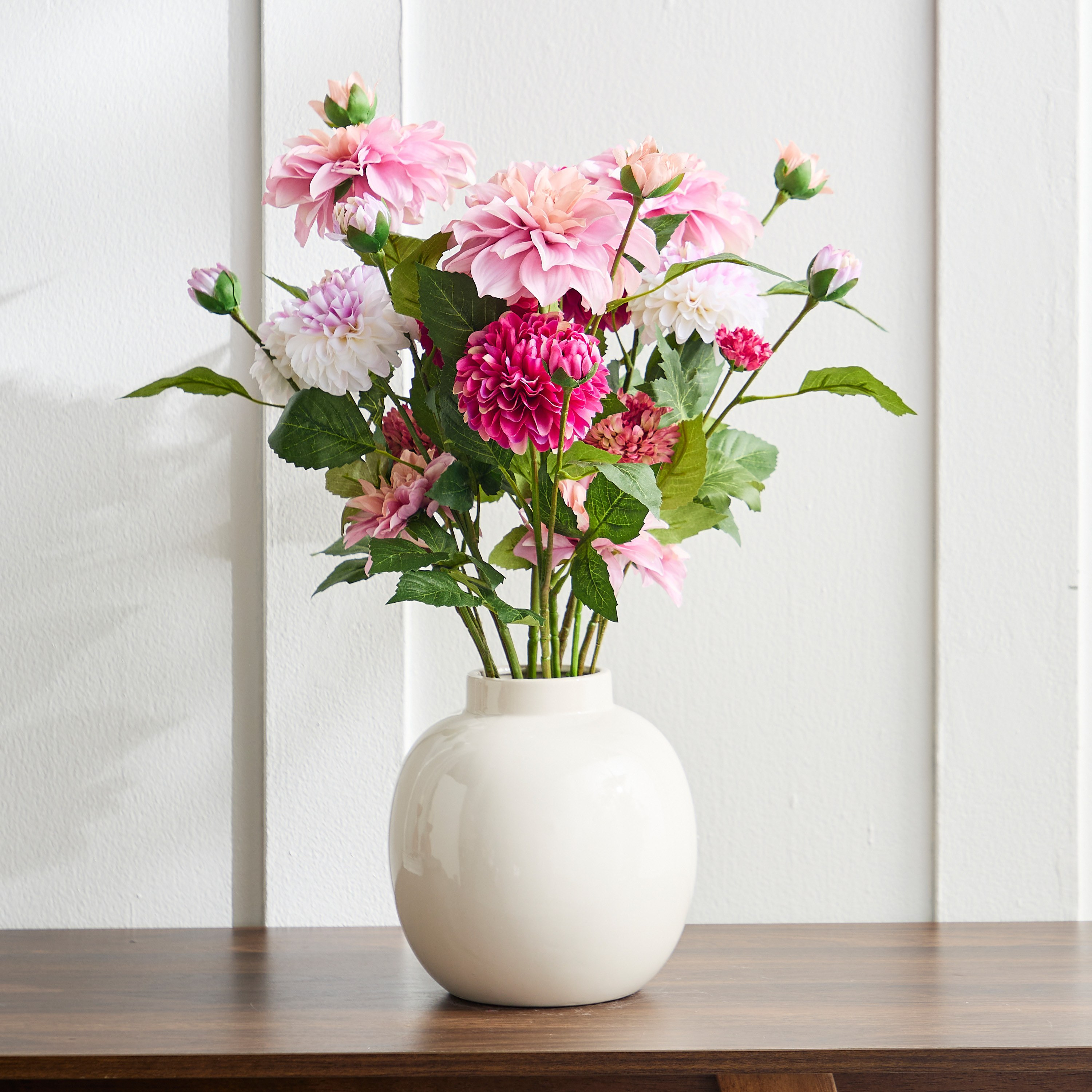 Glaze Flair Mixed Floral Arrangement in Ceramic Pot - 61 cm-household-gardenandoutdoor-artificialflowersandplants-flowers-image-4
