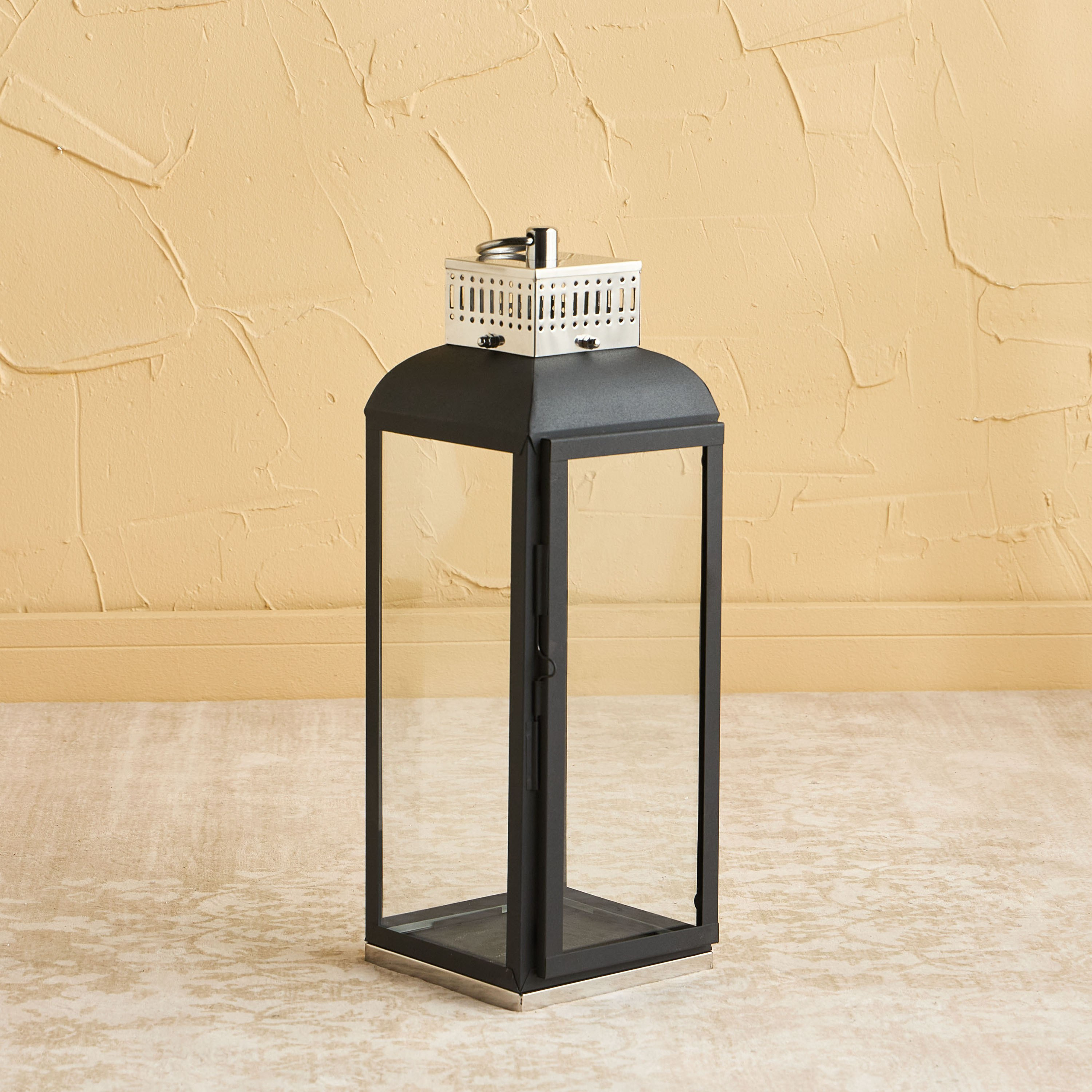 Berkton Stainless Steel Lantern - 56 cm-household-decor-candleholdersandlanterns-image-1