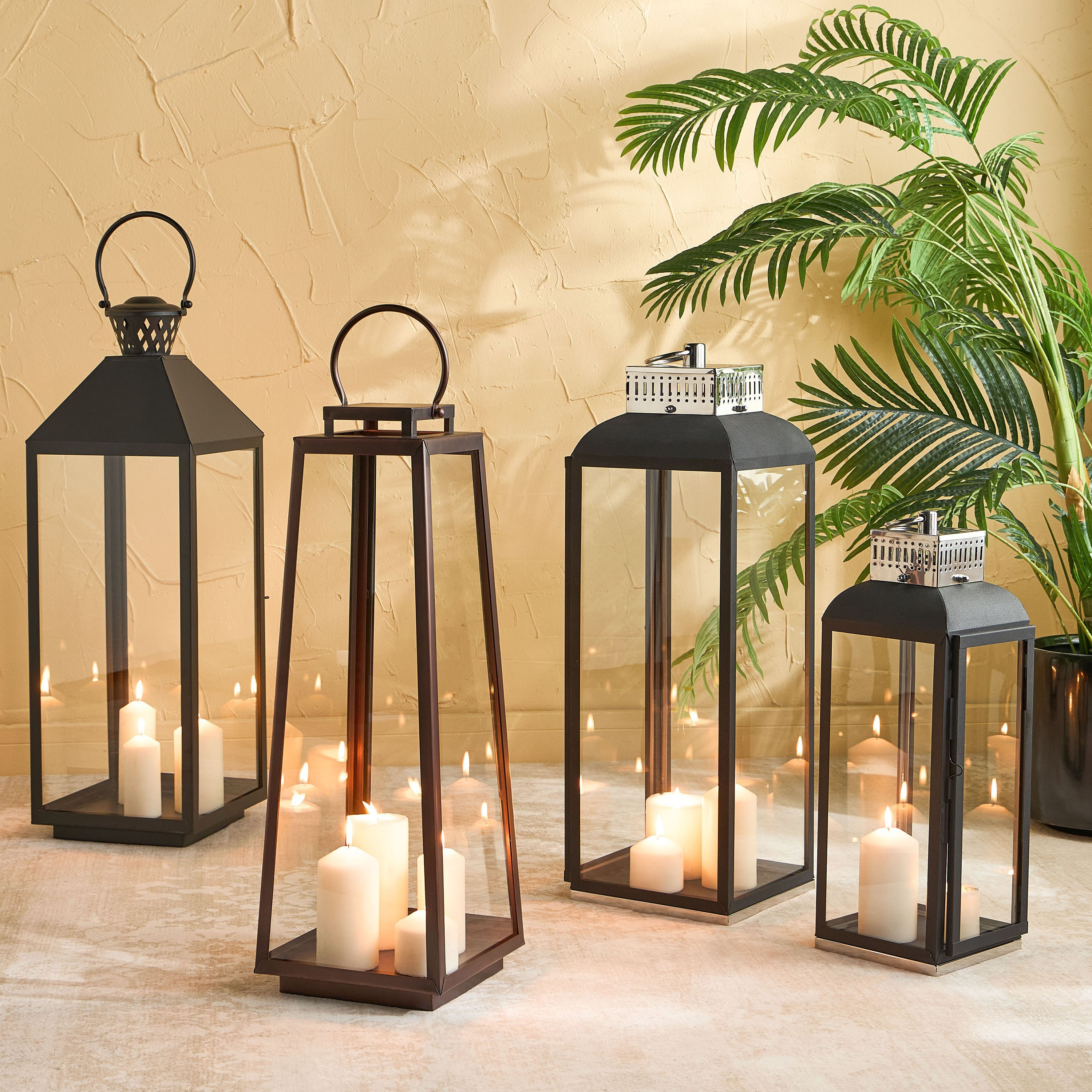 Berkton Stainless Steel Lantern - 56 cm-household-decor-candleholdersandlanterns-image-5