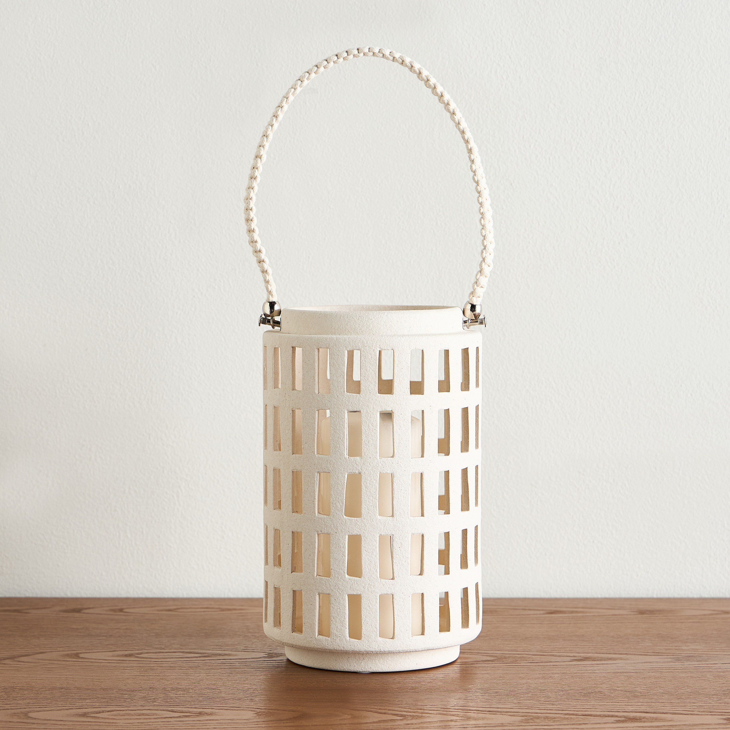فانوس سيراميك - قبة - 28 سم-household-decor-candleholdersandlanterns-image-1