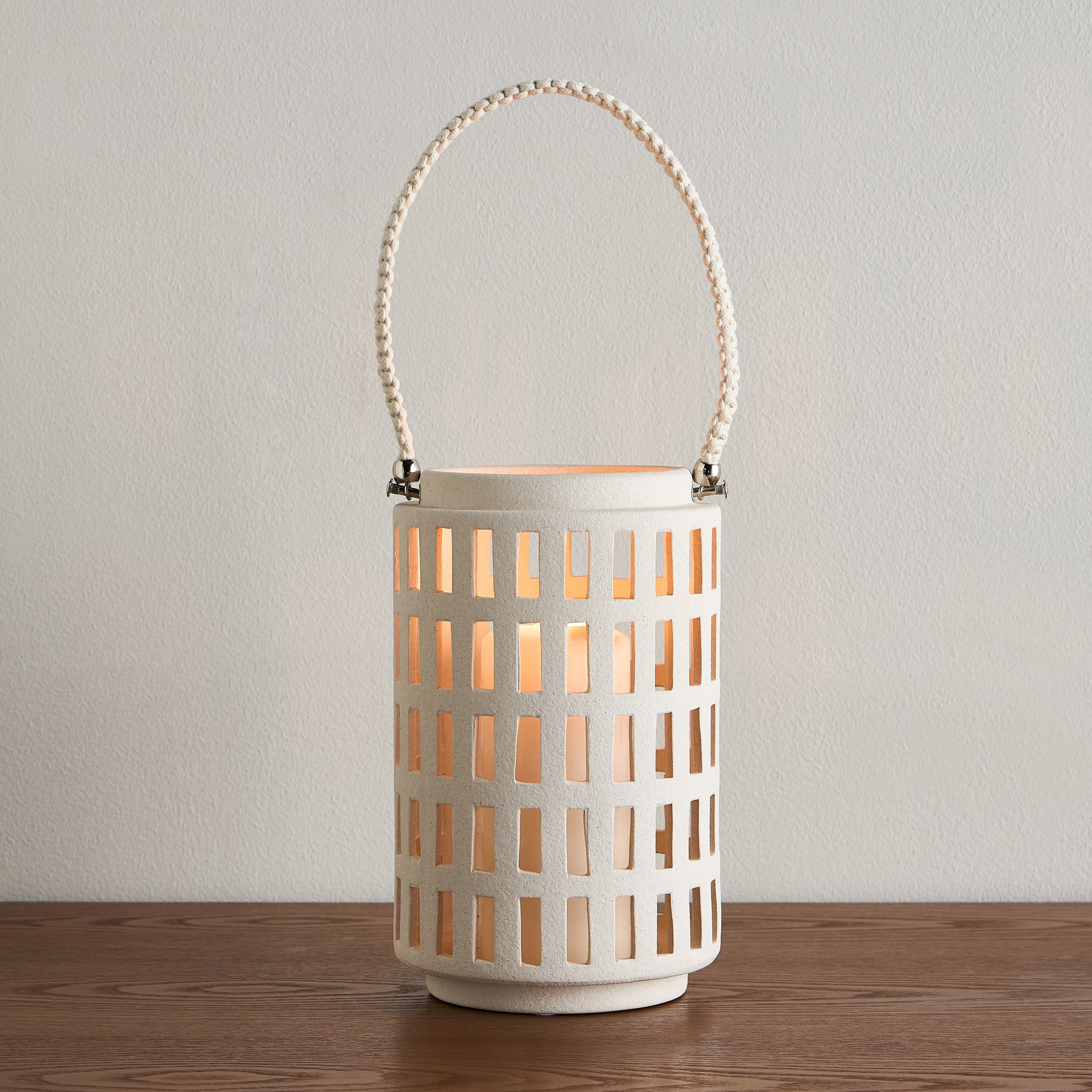فانوس سيراميك - قبة - 28 سم-household-decor-candleholdersandlanterns-image-2