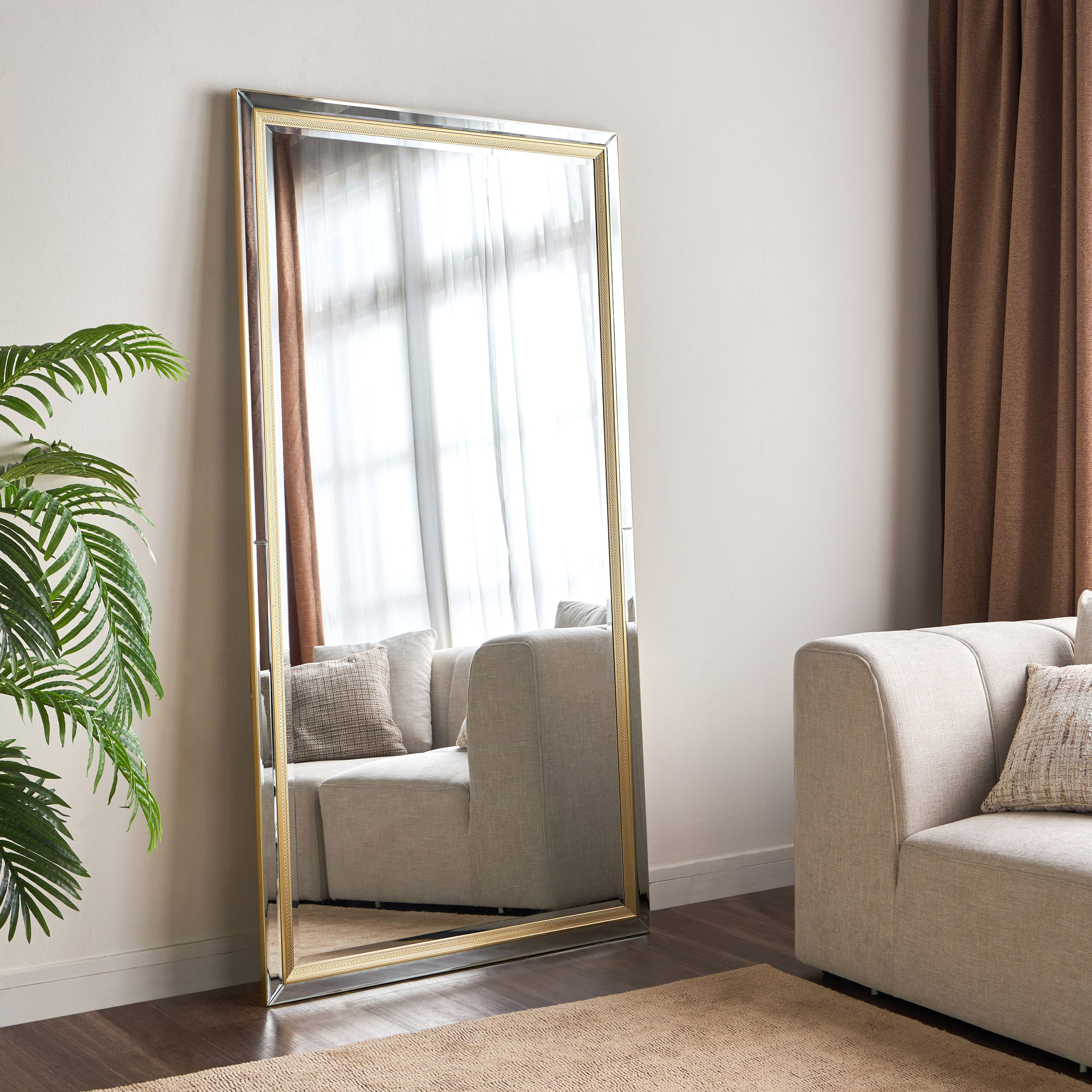 Daff Bevelled Leaner Mirror - 103x193 cm-household-walldecorandmirrors-mirrors-floormirrors-image-1
