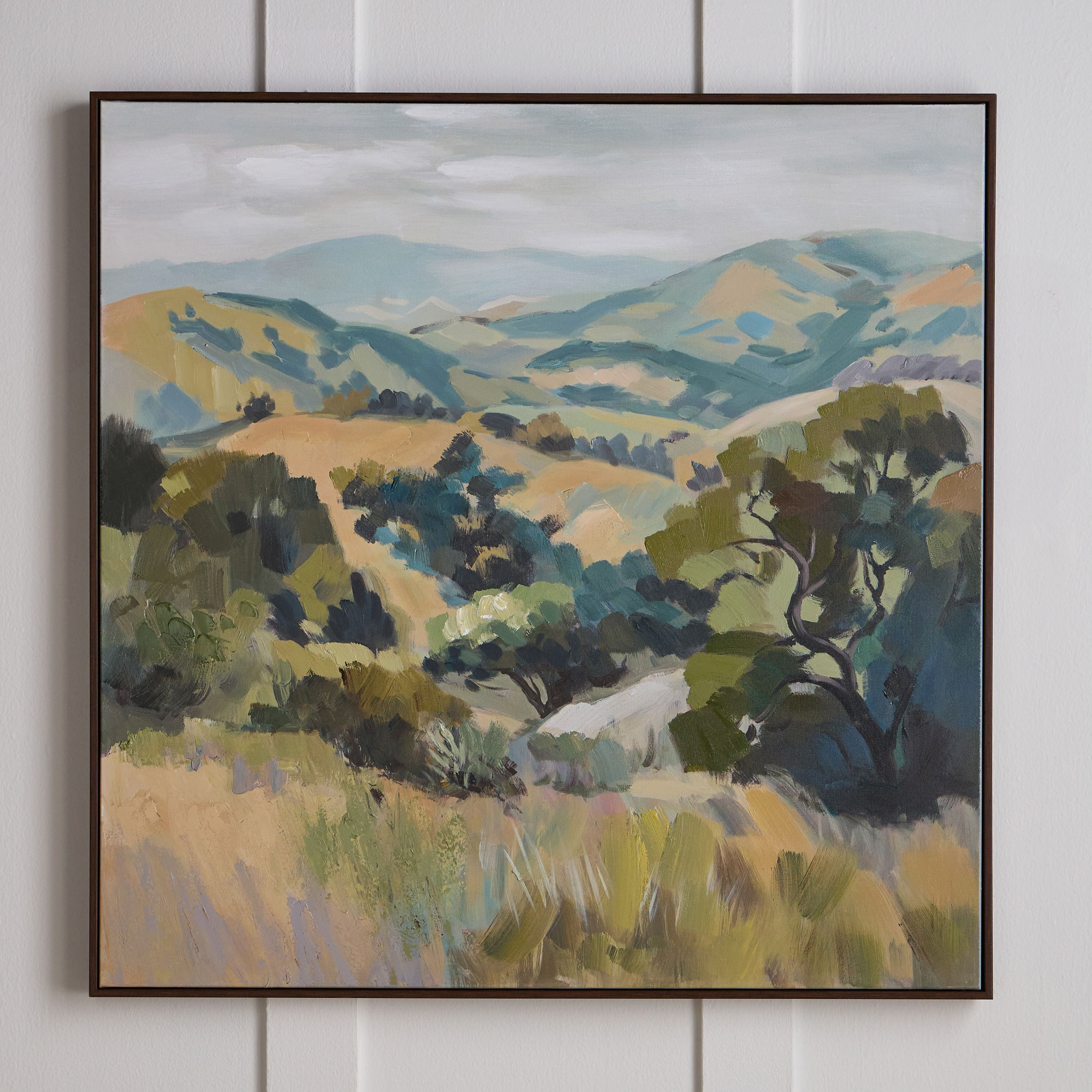 Megdovas Framed Oil Painting Canvas Wall Art - 100x100 cm-household-walldecorandmirrors-wallart-image-1
