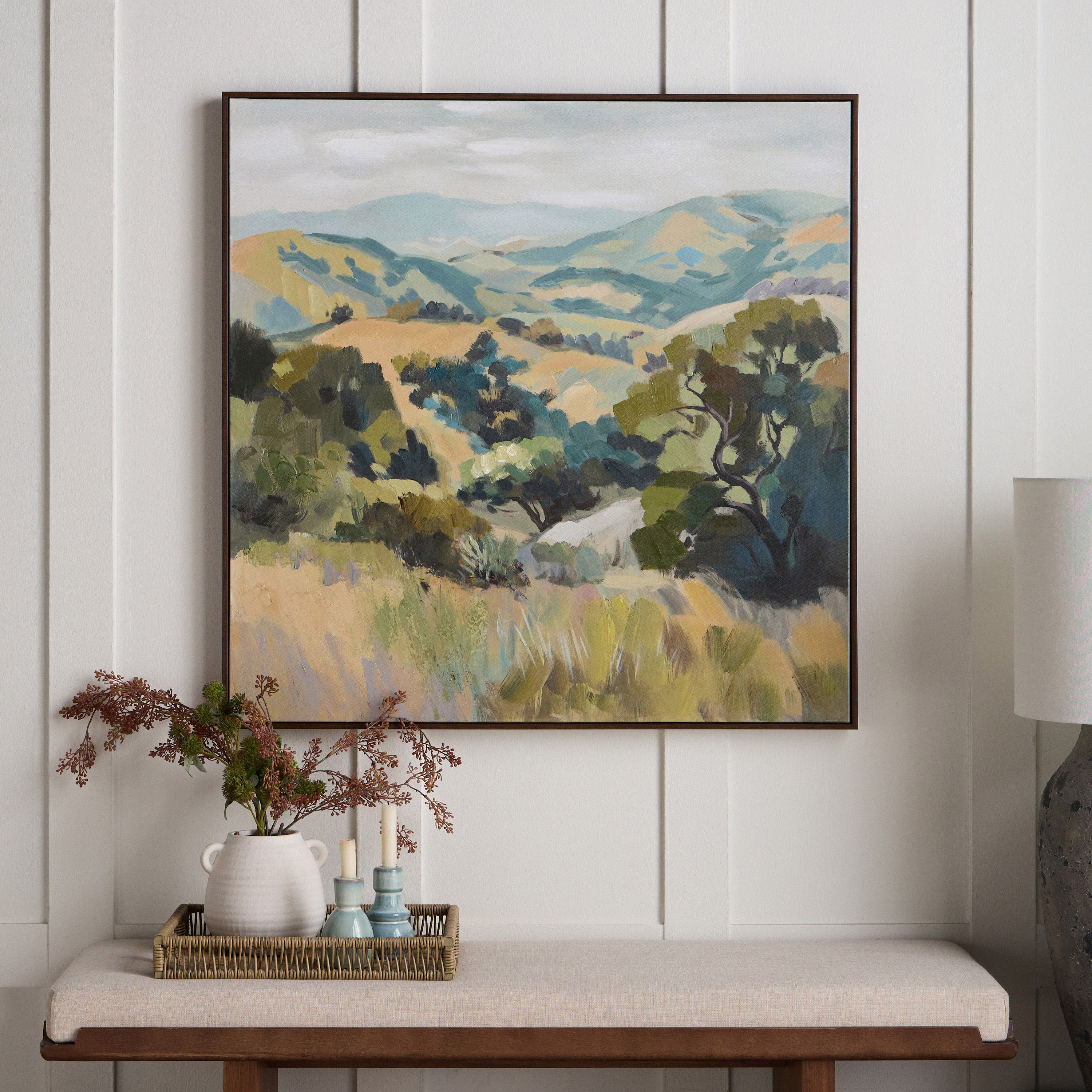 Megdovas Framed Oil Painting Canvas Wall Art - 100x100 cm-household-walldecorandmirrors-wallart-image-3