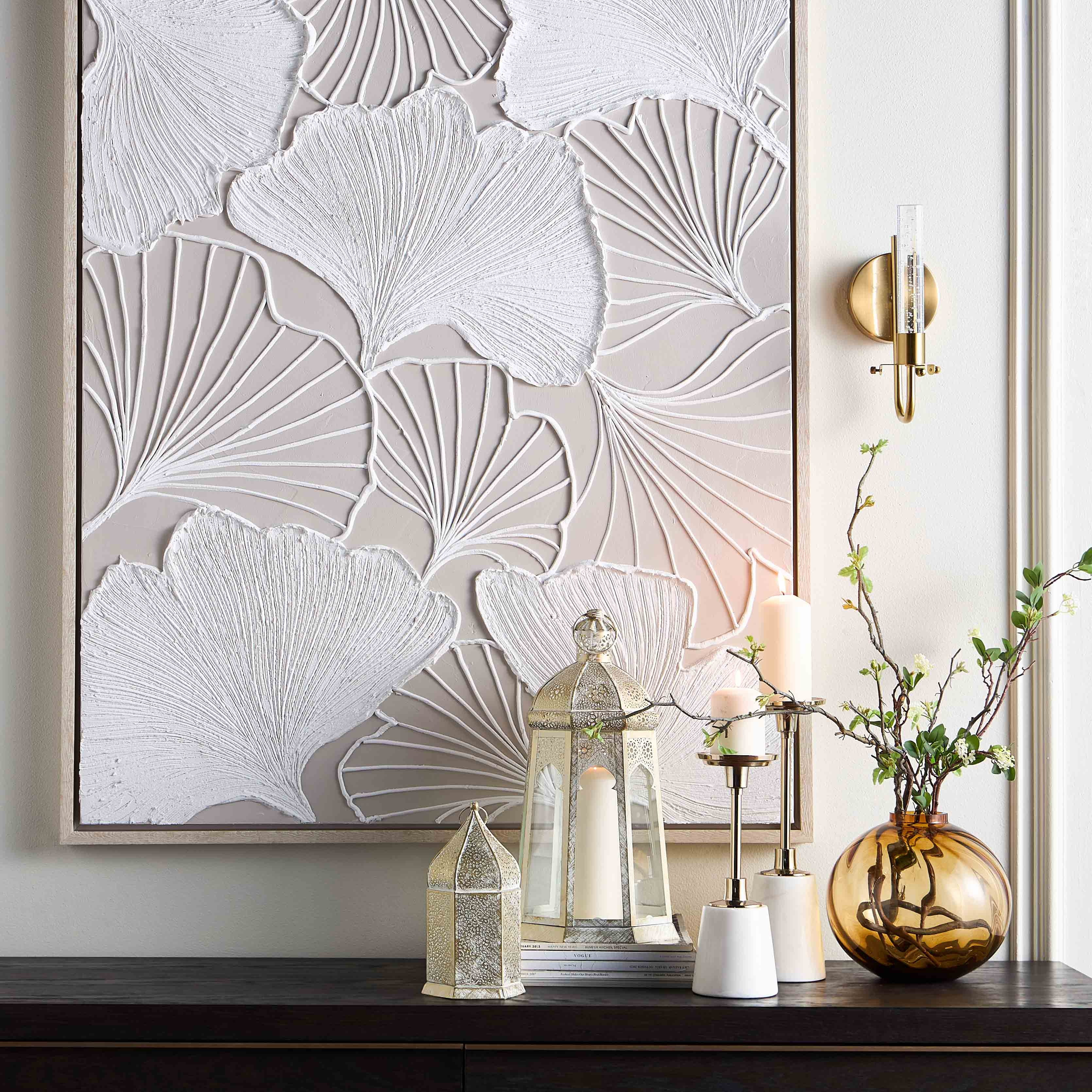 زينة حائط كانفاس لوحة زيتية مؤطرة - لاريسا - 100x150 سم-household-walldecorandmirrors-wallart-image-3