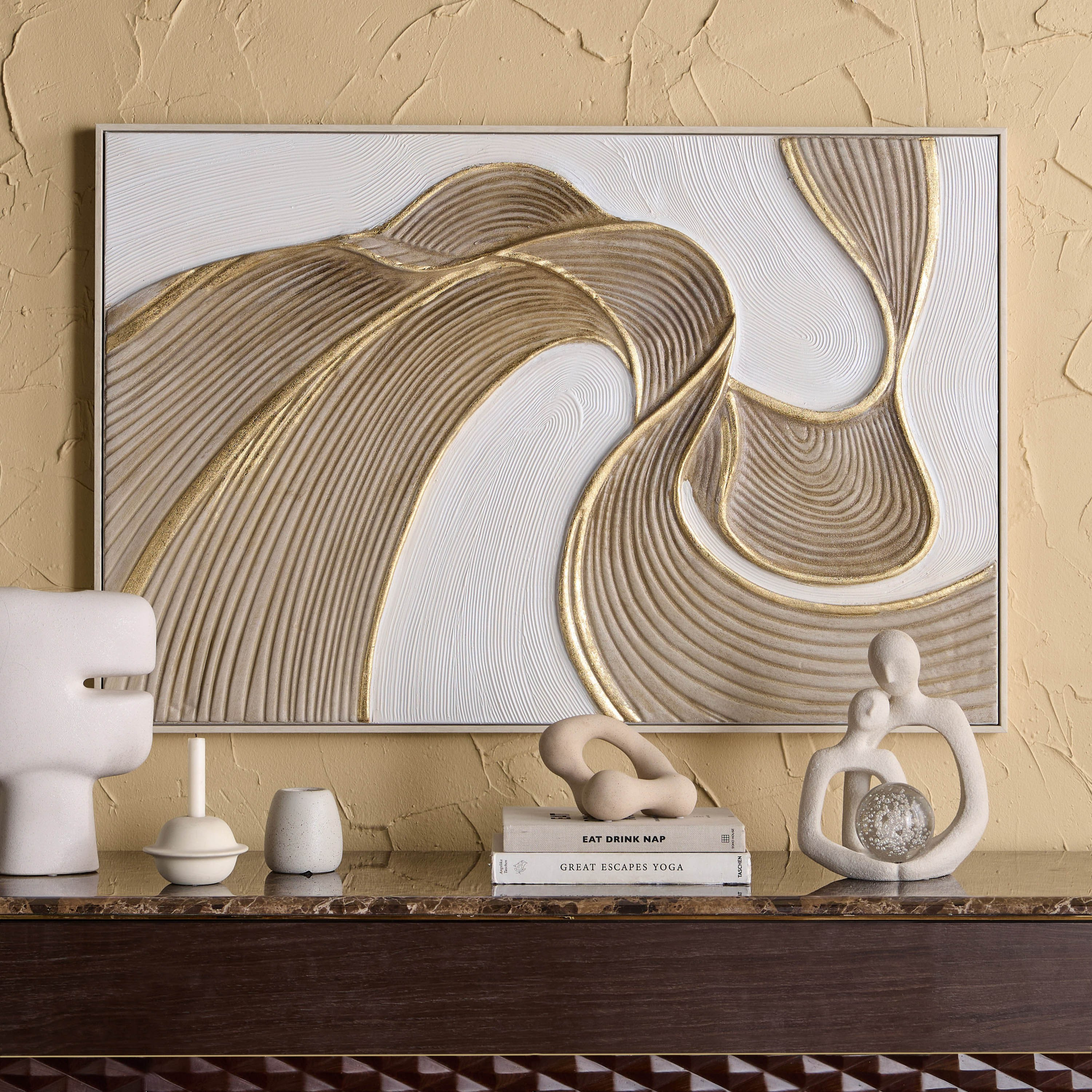 Neasa Abstract Framed Canvas Wall Art - 120x80 cm-household-walldecorandmirrors-wallart-image-3