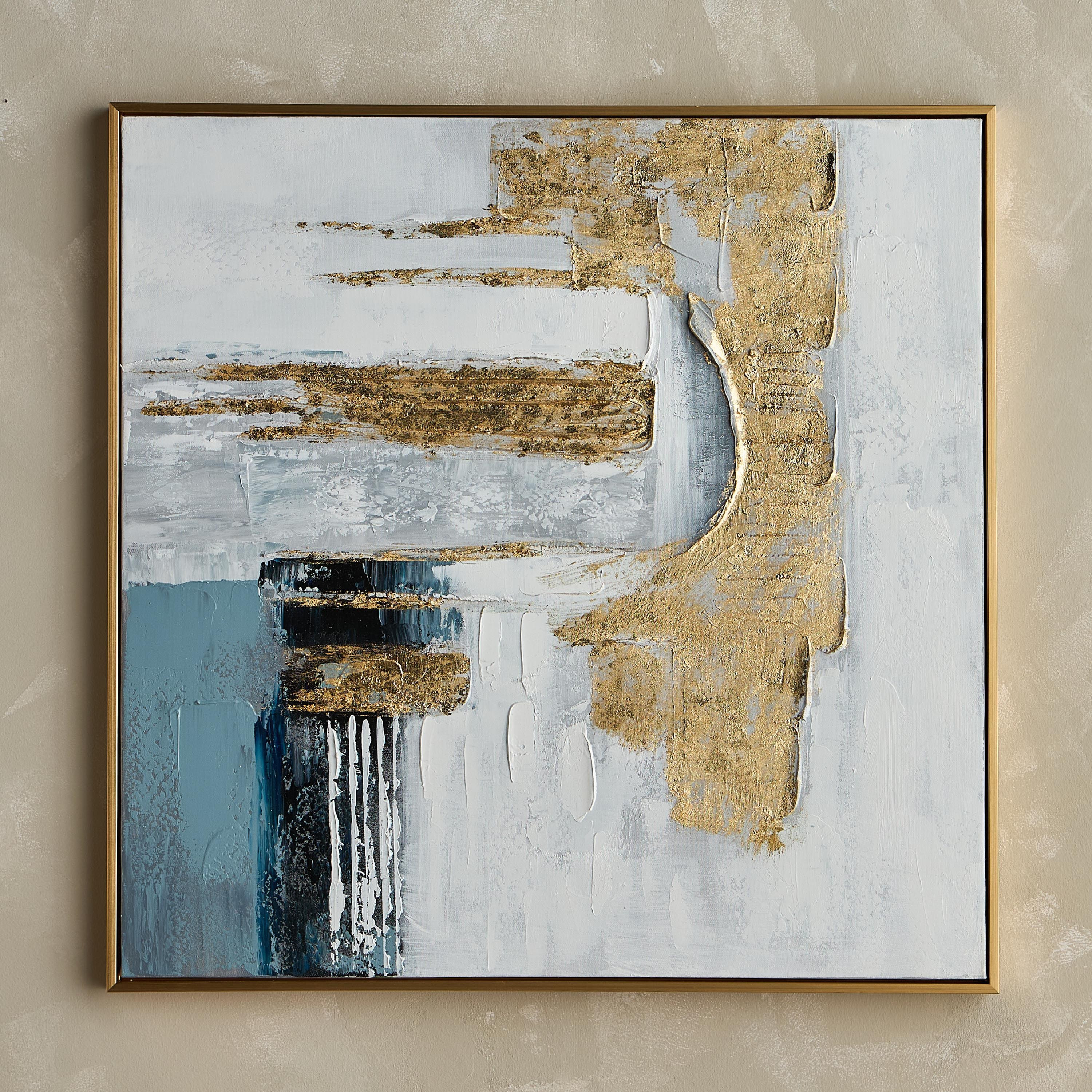 Echa Oil Painting Framed Canvas Wall Art - 80x80 cm-household-walldecorandmirrors-wallart-image-1