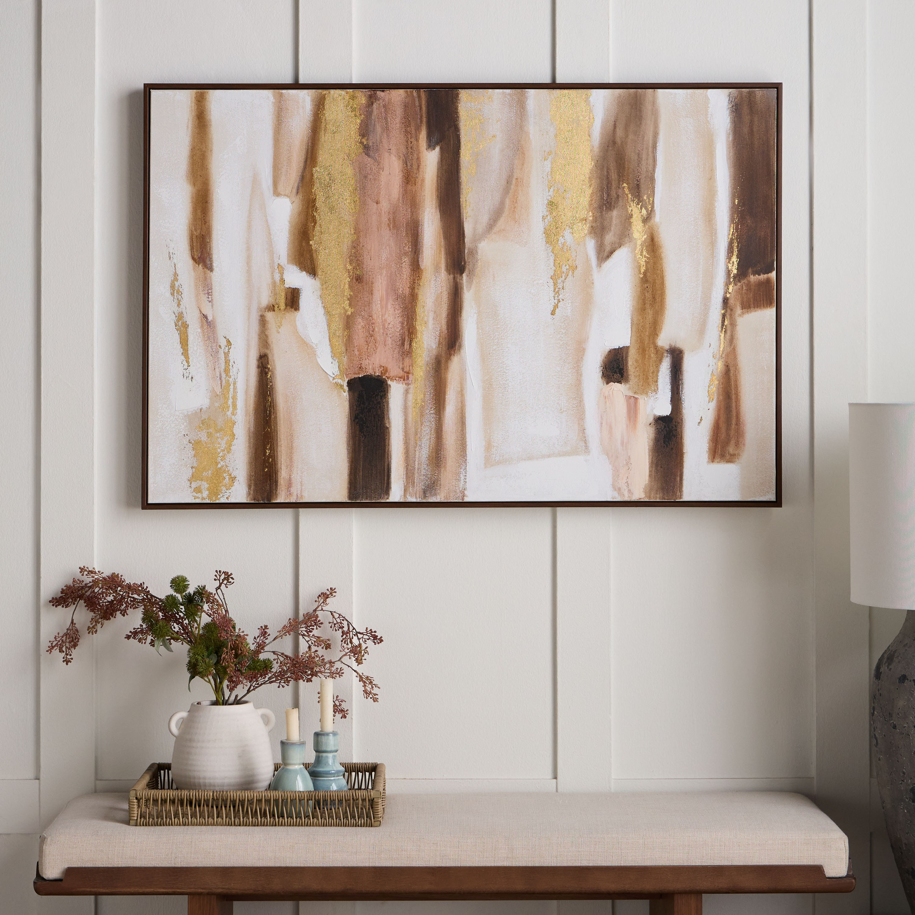 Agra Oil Painting Framed Canvas Wall Art - 120x80 cm-household-walldecorandmirrors-wallart-image-4