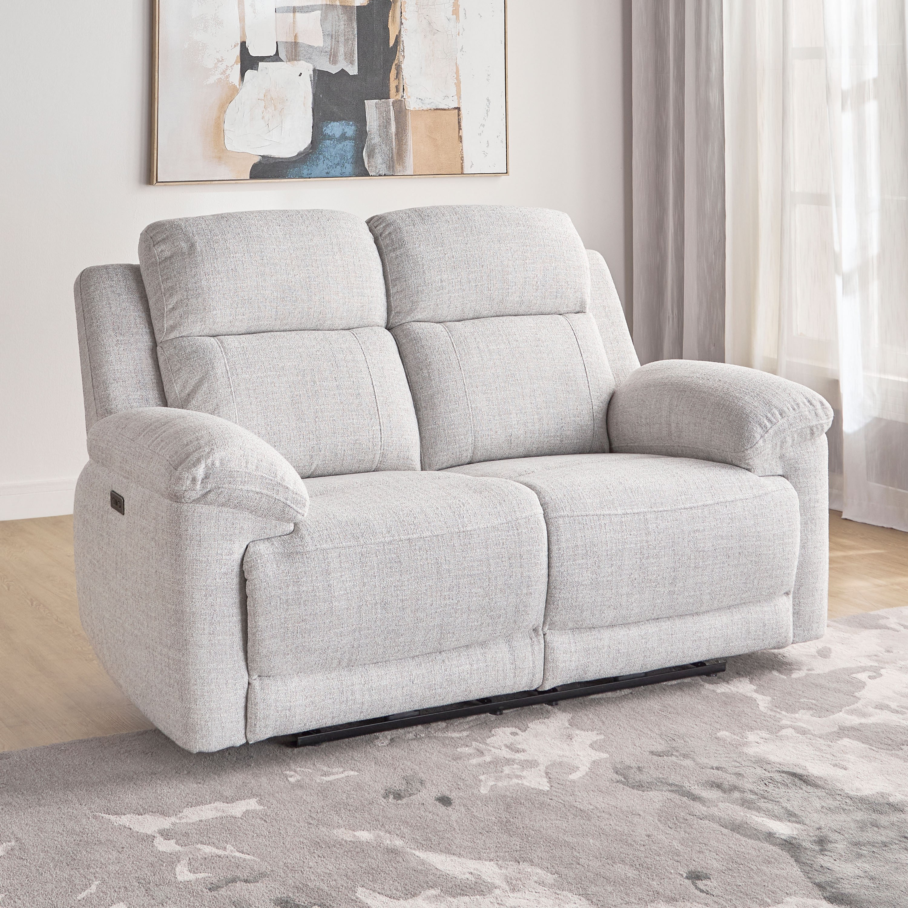 Shop Nimbus 2-Seater Fabric Electric Recliner Home Centre KSA