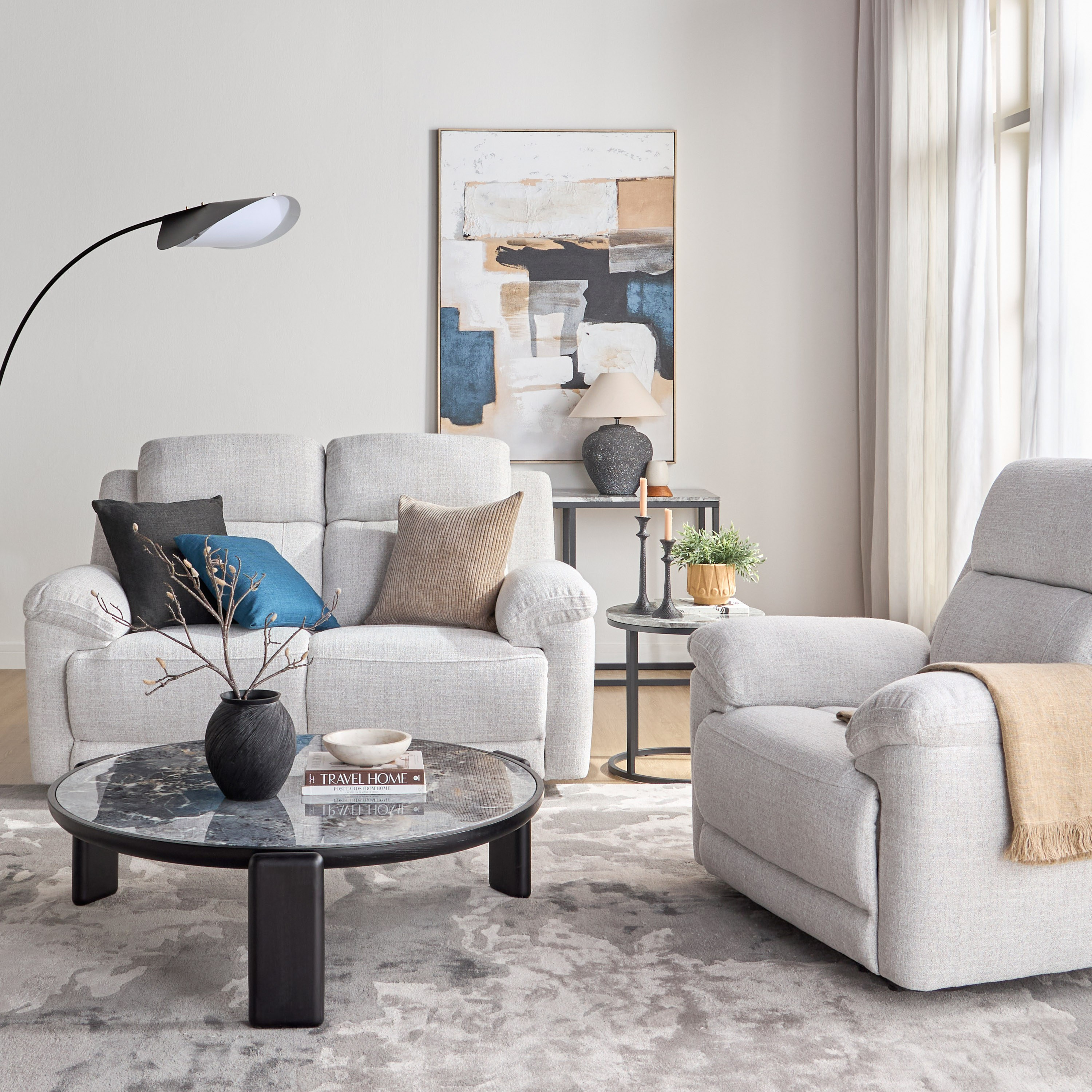 كنبة استرخاء كهربائية مقعدين قماش - نيمبوس-furniture-sofaandseating-recliners-image-11